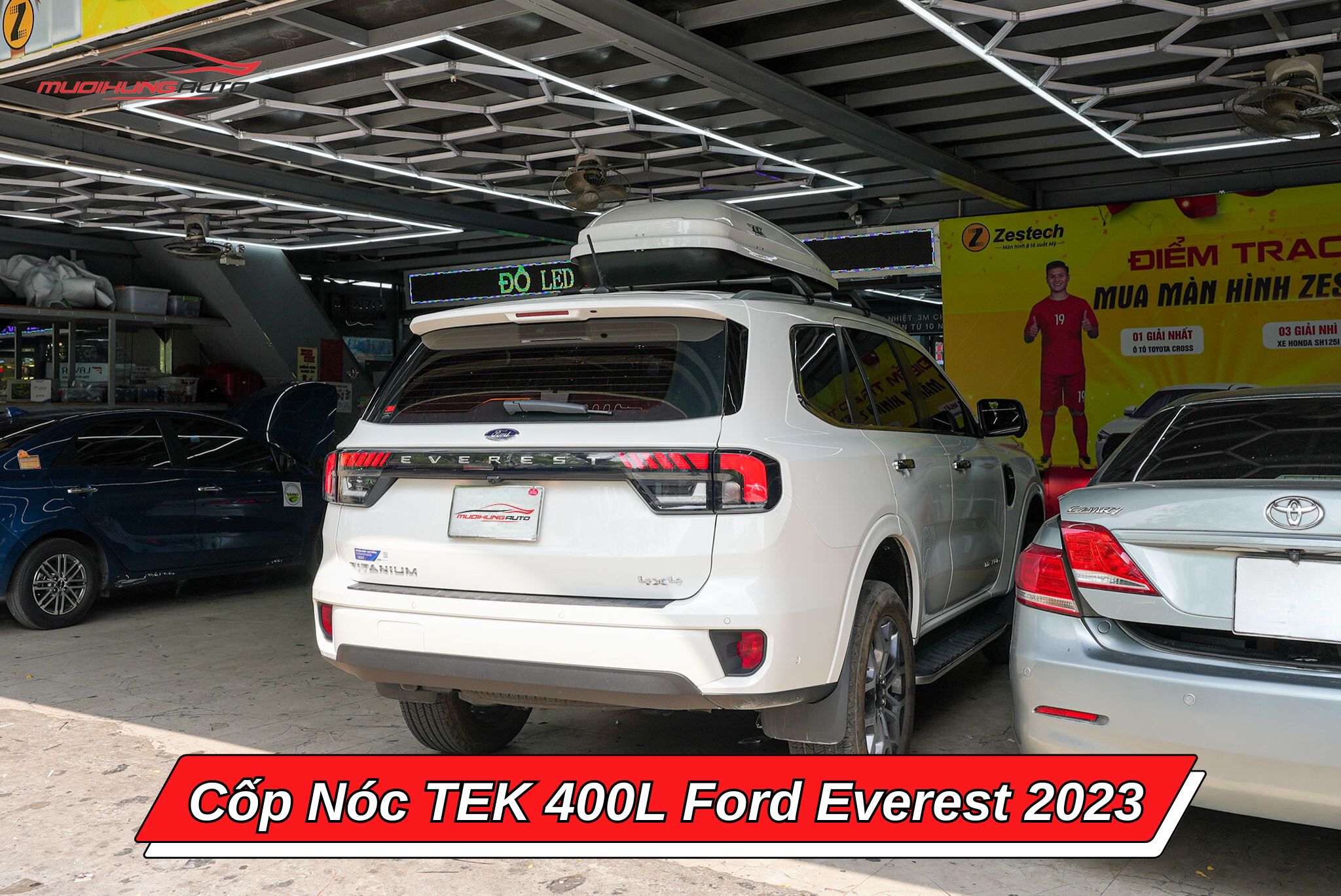 Cốp nóc TEK 400l ô tô Ford Everest 2023