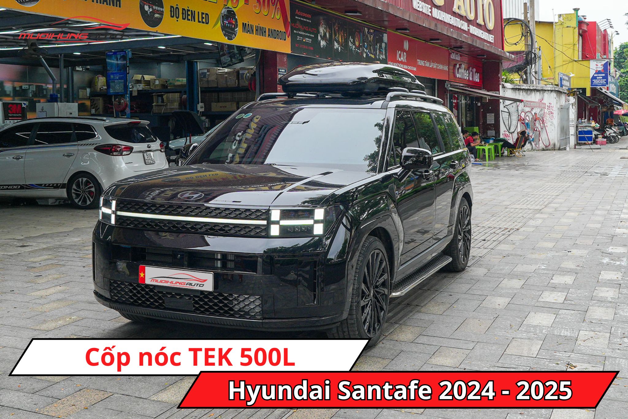 Cốp nóc TEK 500L cho Hyundai Santafe 2024 - 2025
