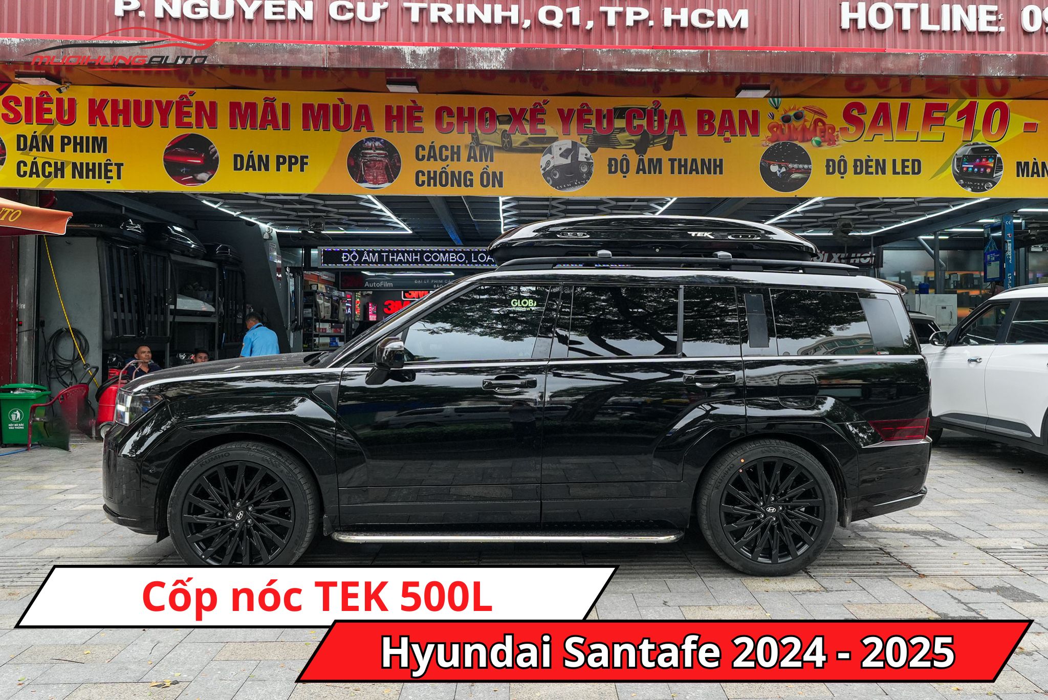Cốp nóc TEK 500L cho xe Hyundai Santafe 2024 - 2025