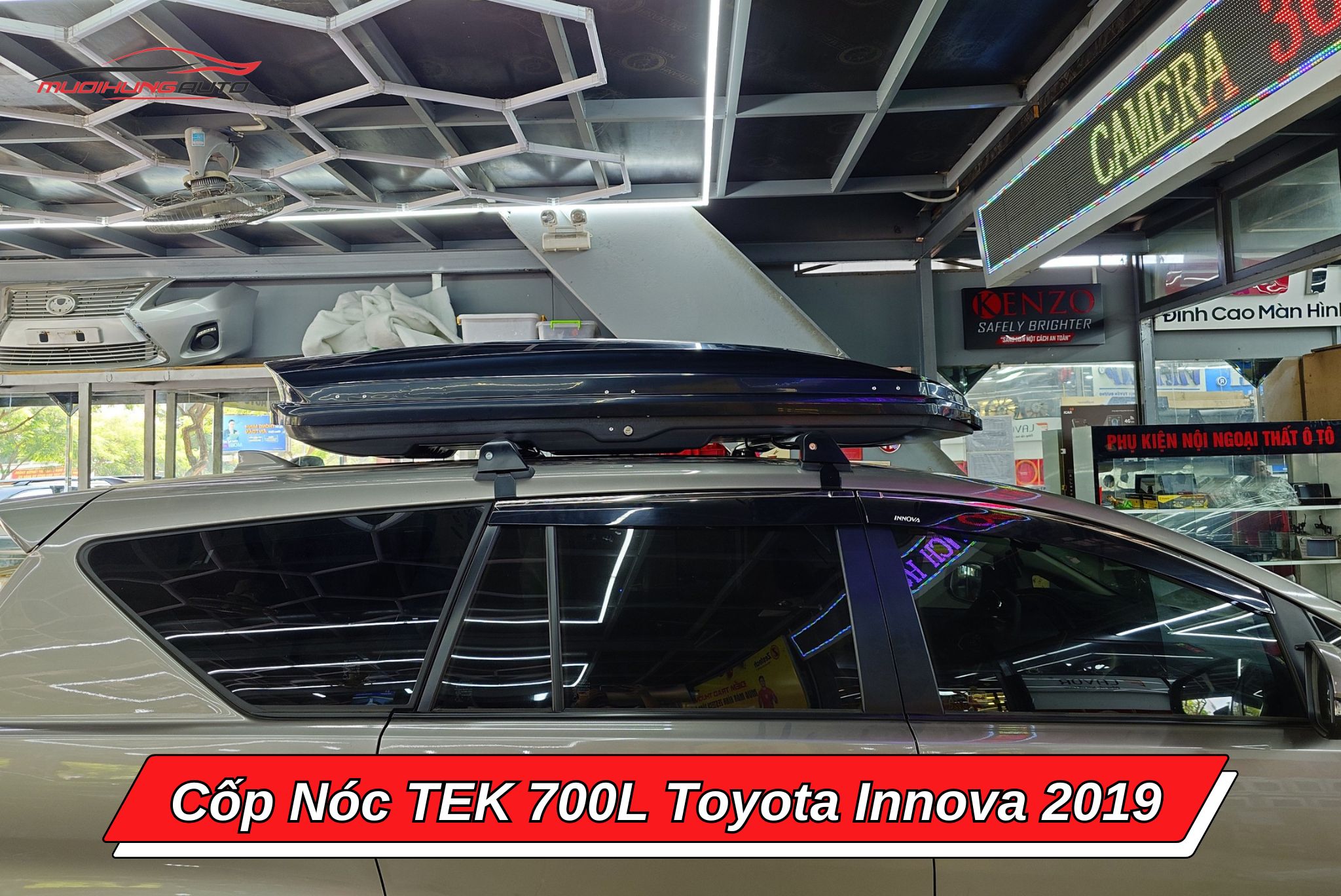 Cốp nóc TEK 700l cho Toyota Innova 2019