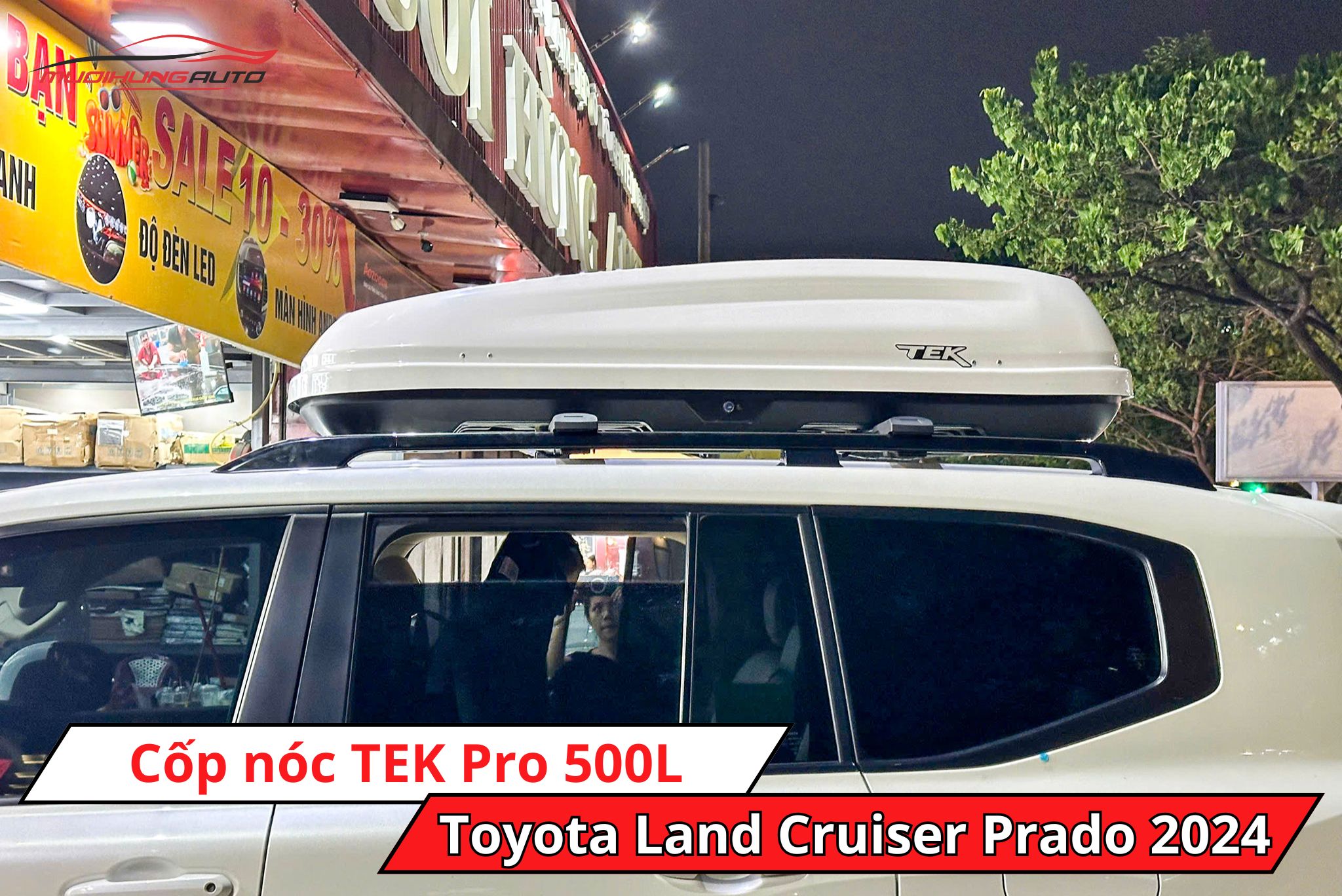 Cốp nóc TEK Pro 500L cho ô tô Toyota Land Cruiser Prado 2024