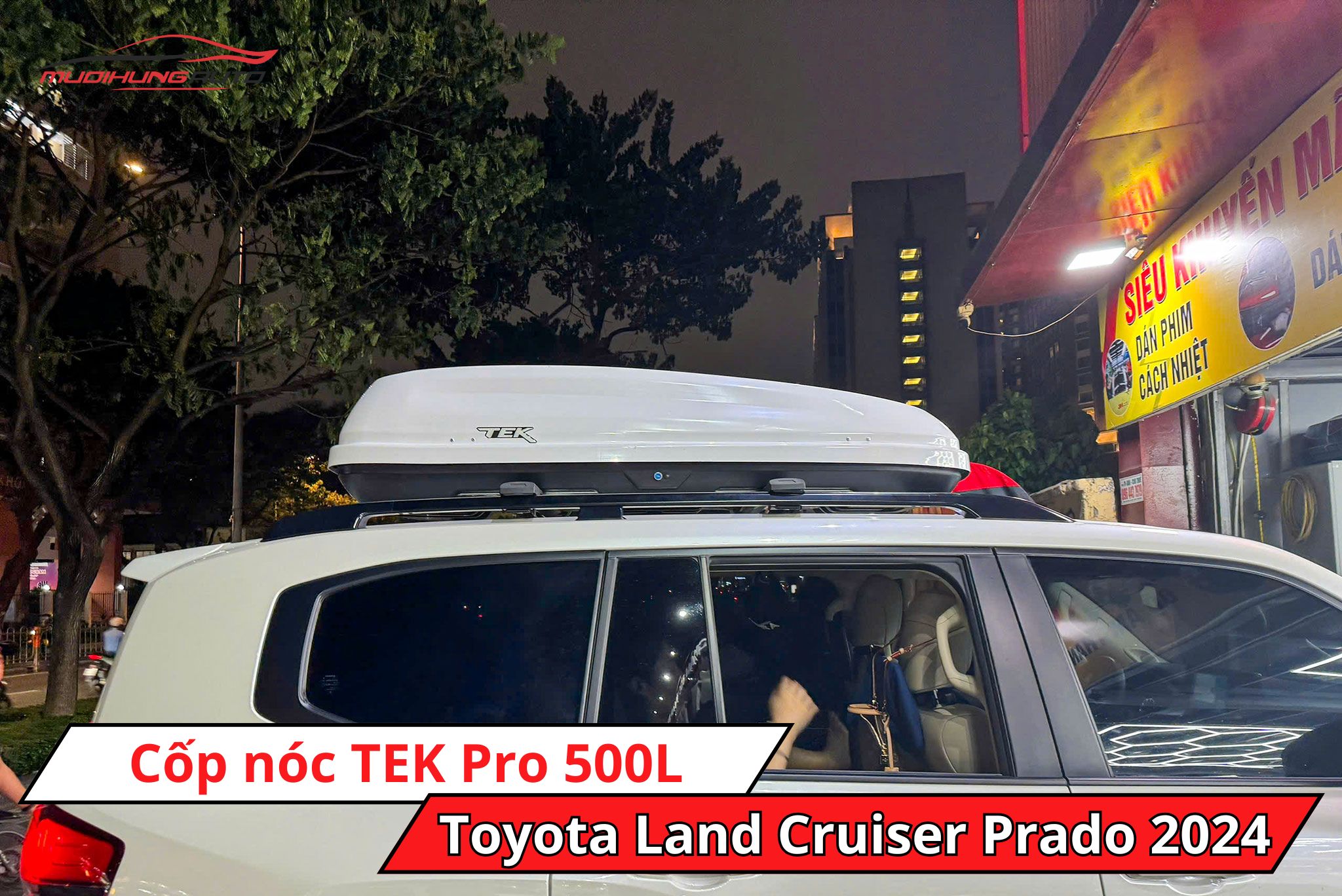 Cốp nóc TEK Pro 500L cho Toyota Land Cruiser Prado 2024