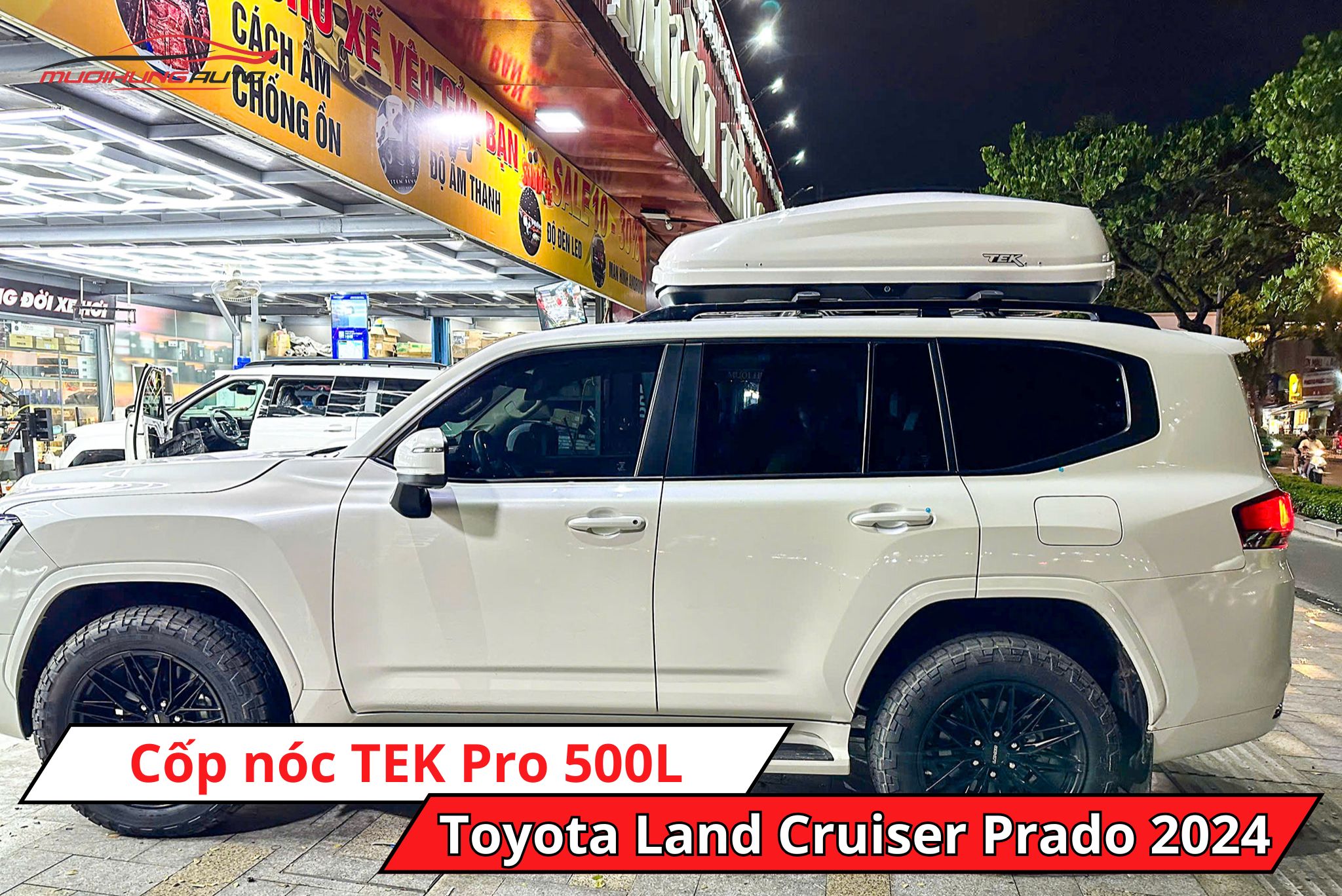 Cốp nóc TEK Pro 500L cho xe Toyota Land Cruiser Prado 2024