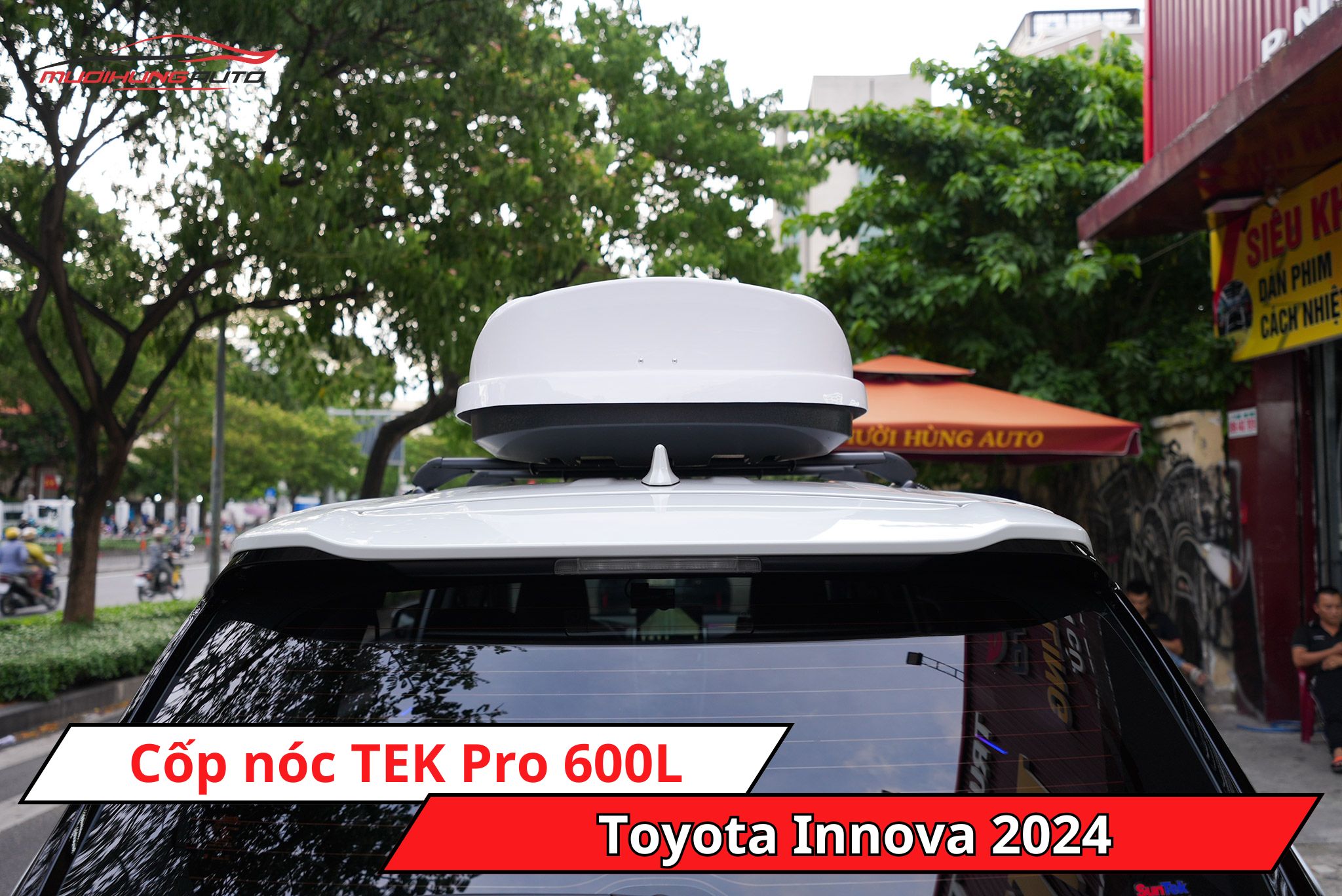 Cốp phi thuyền TEK Pro 600L cho xe Toyota Innova 2024