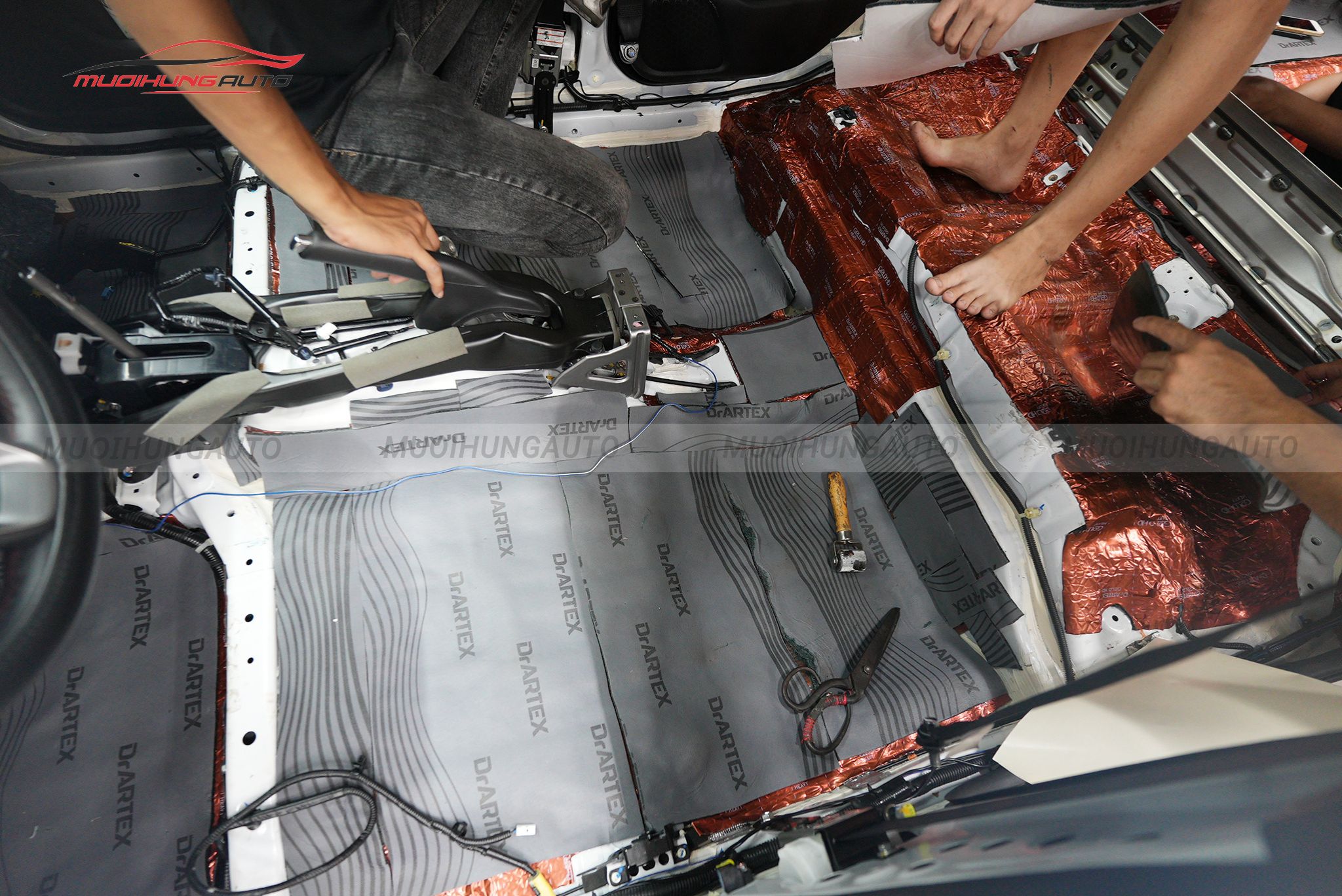 Dán cách âm sàn xe cho Honda City 2022