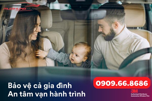 Dán phim cách nhiệt 3M xe ô tô 4 chỗ