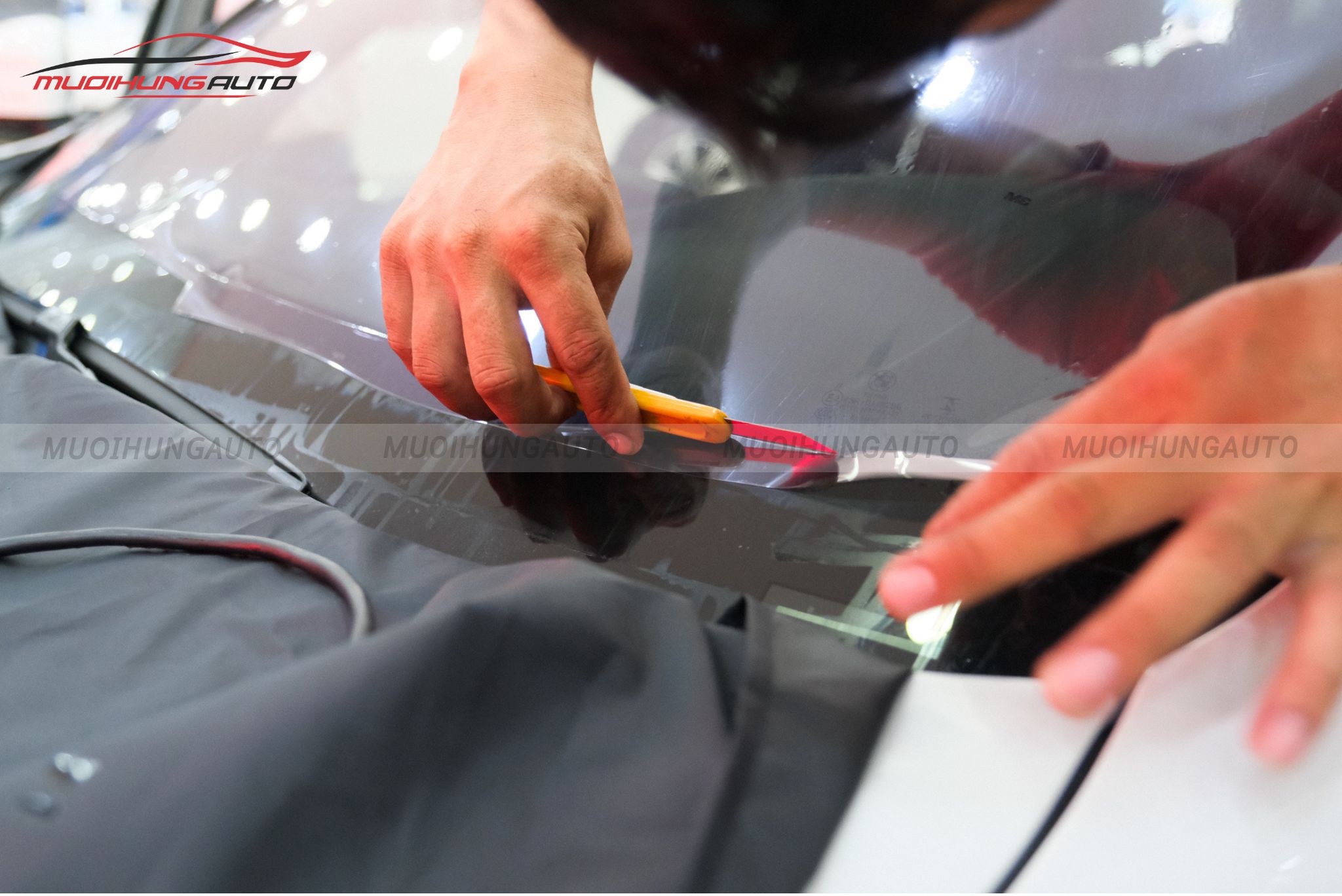 Dán phim cách nhiệt Ntech cho xe Vinfast Minio Green