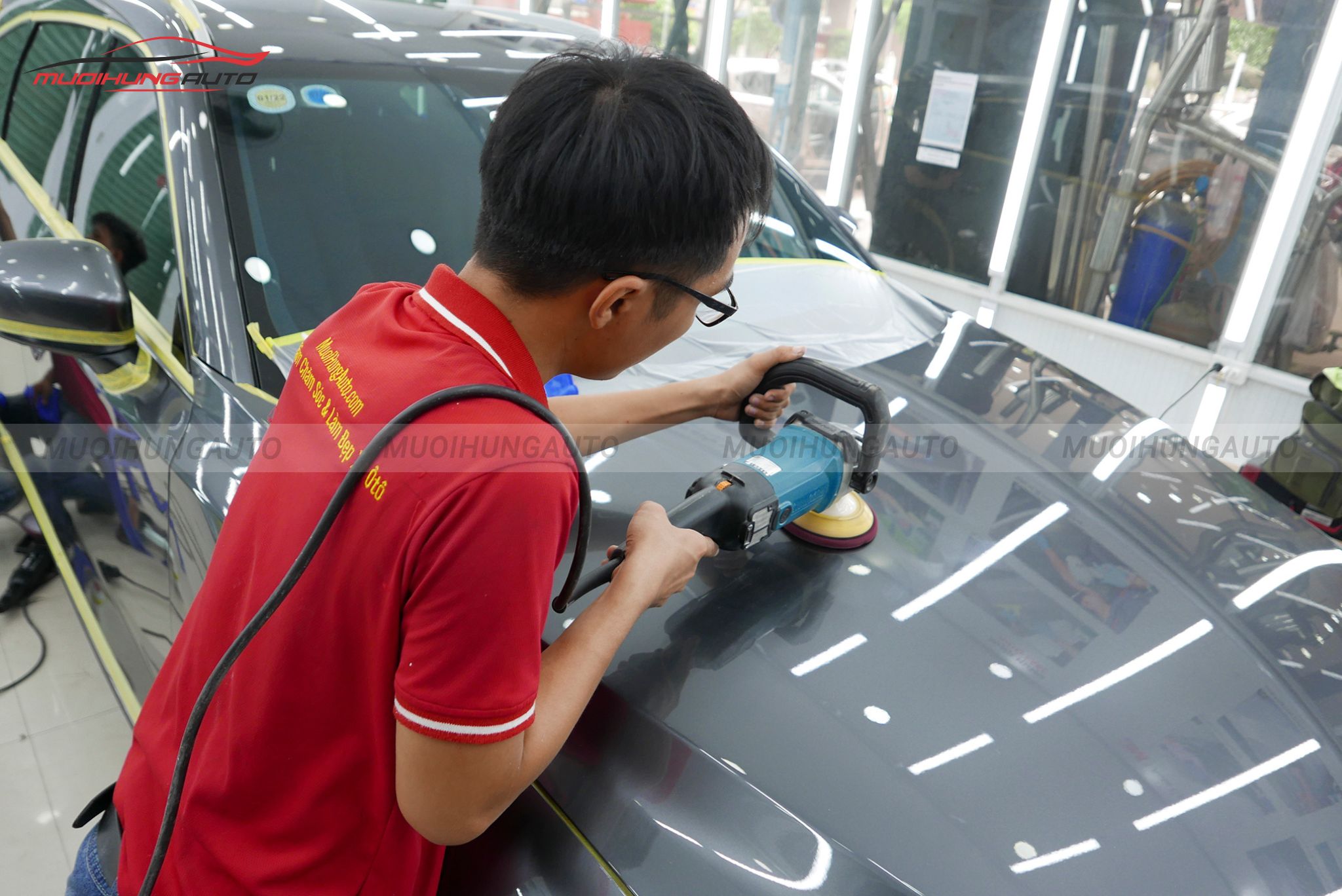 Đánh bóng xe ô tô Mazda CX8