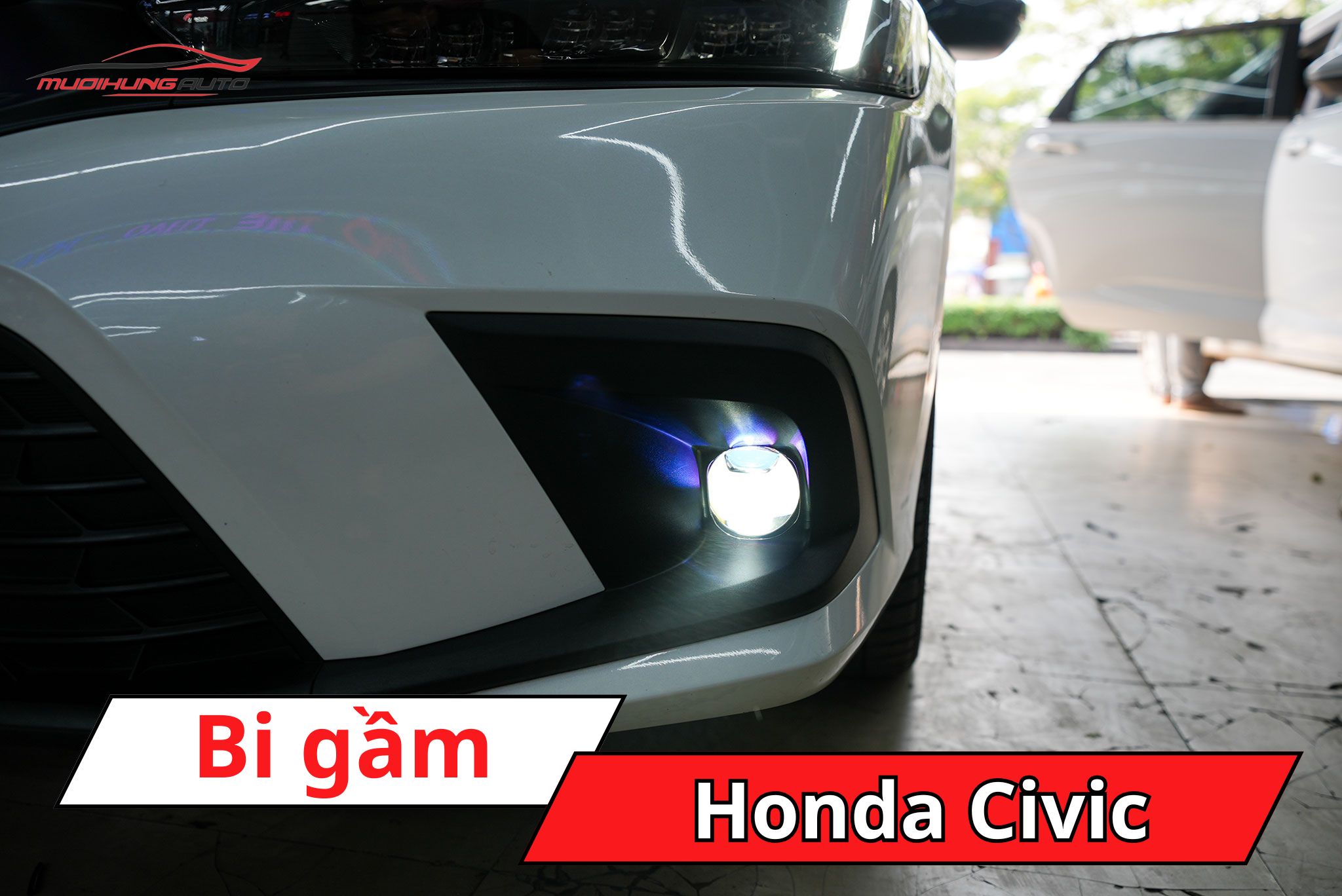 Đèn bi gầm Honda Civic