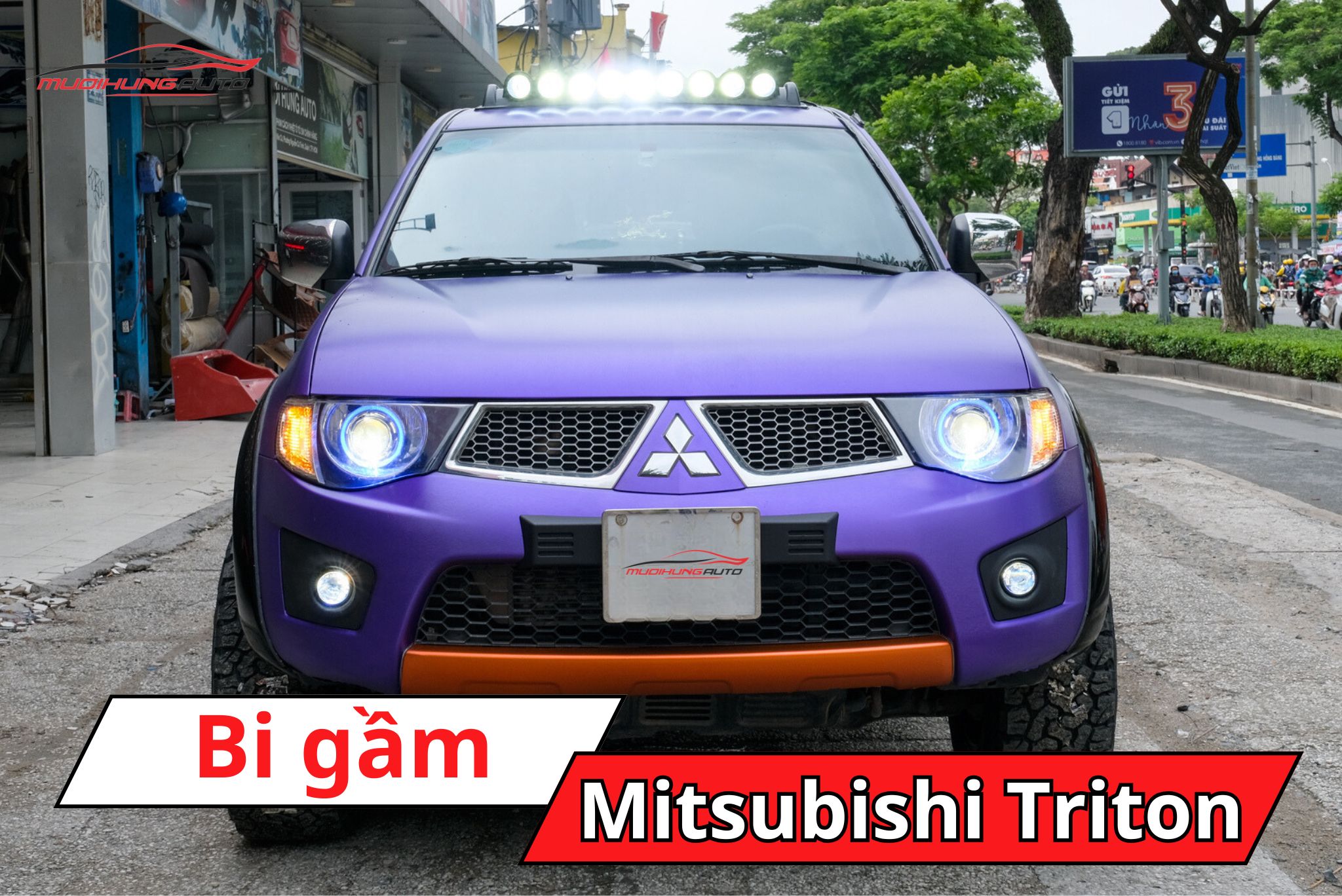Đèn bi gầm Mitsubishi Triton