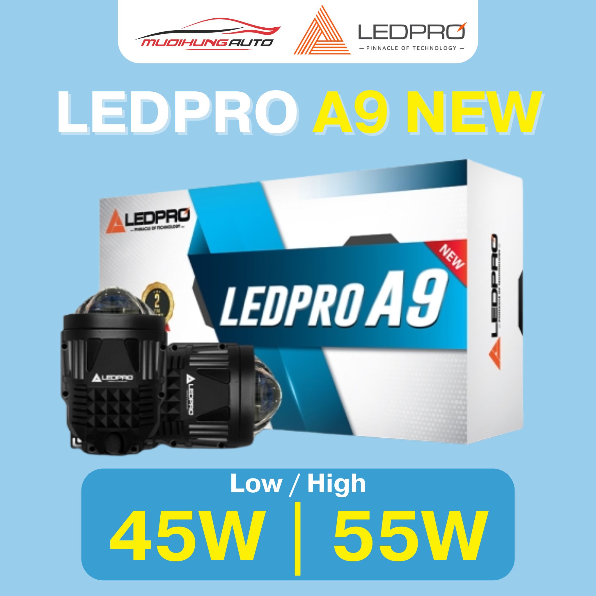 Đèn bi gầm ô tô LEDPRO A9 New