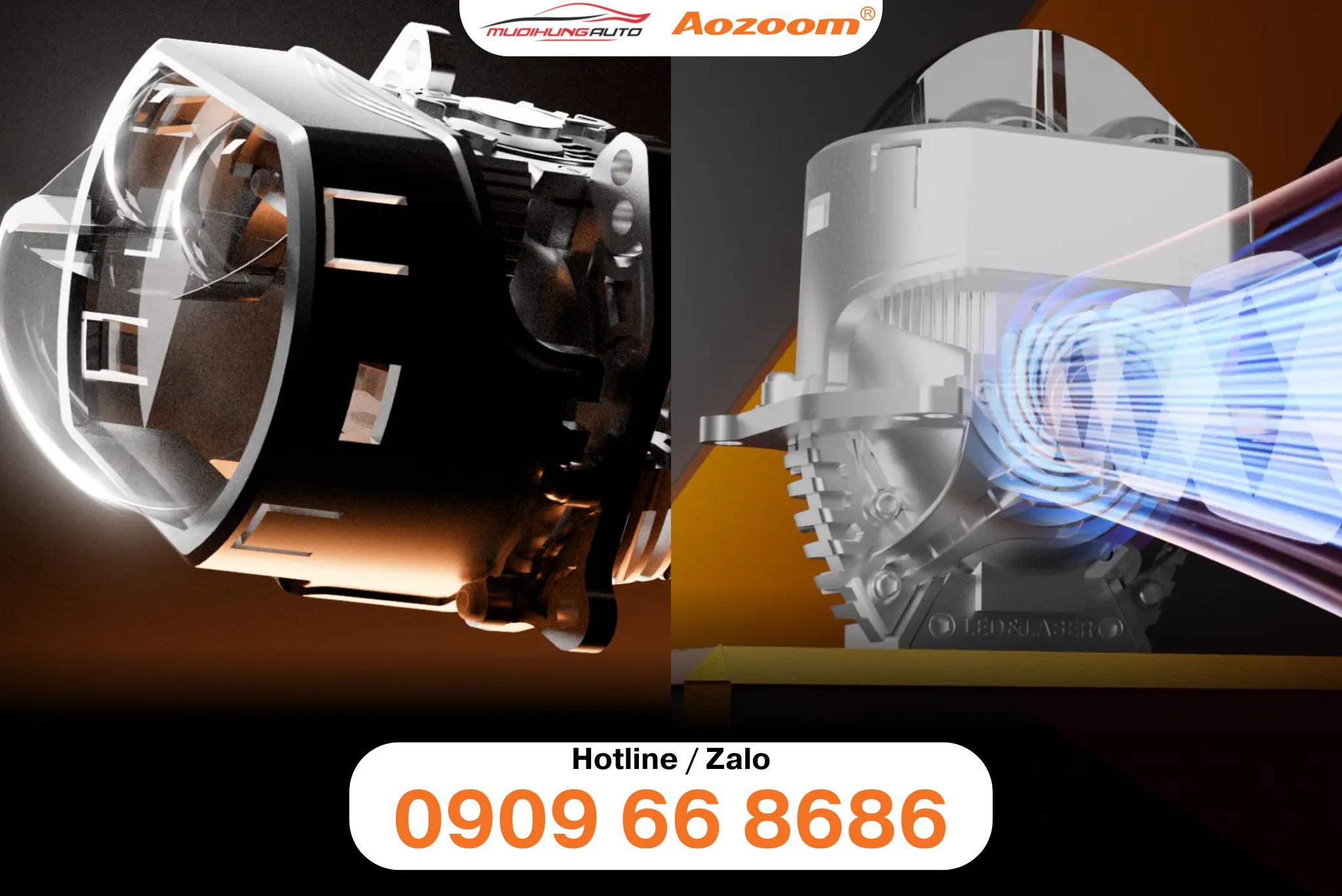 Đèn LED Aozoom SQUARE V3