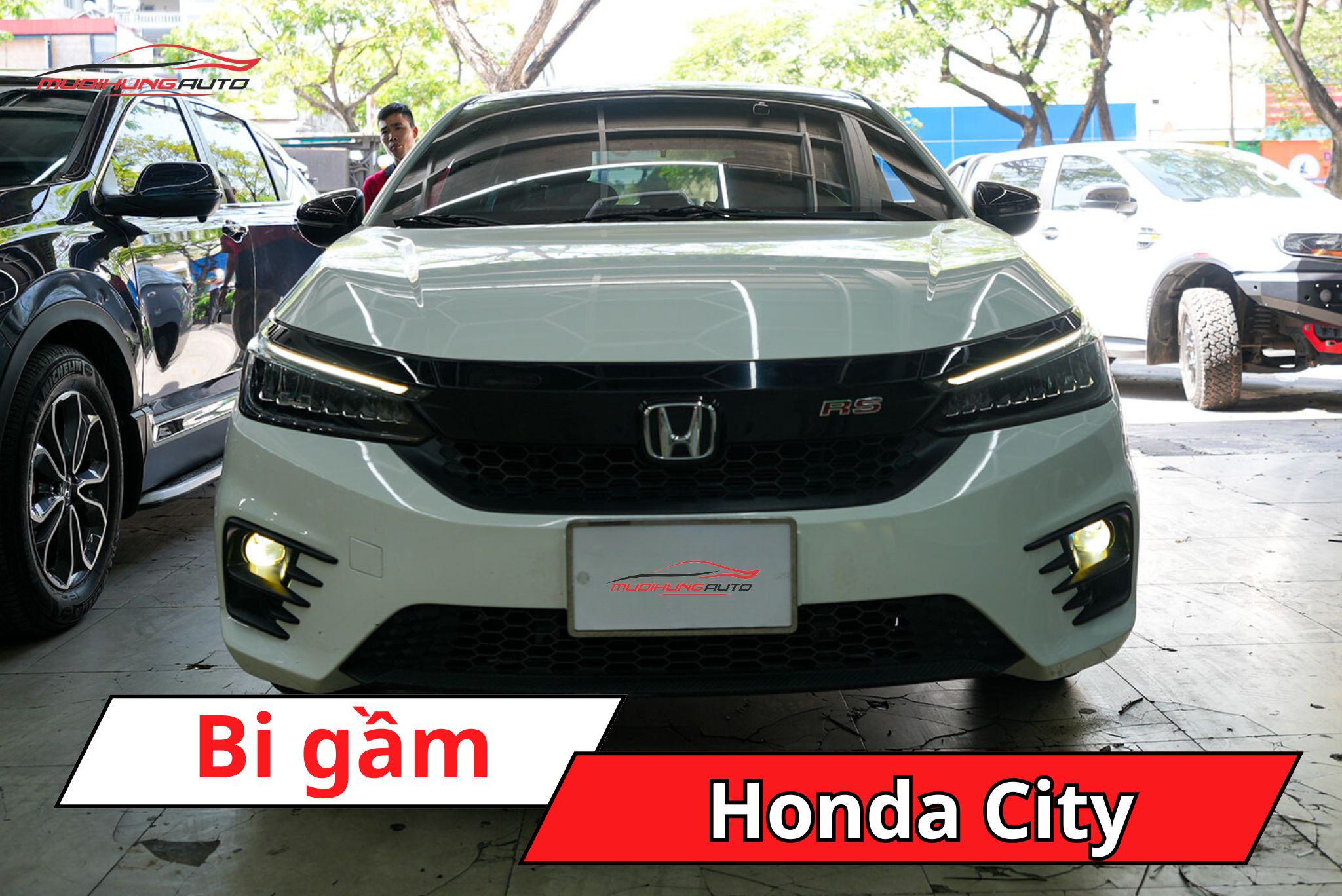 Độ bi gầm Honda City