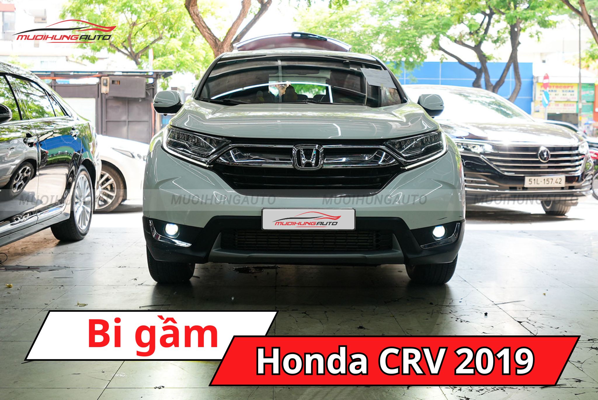 Độ bi gầm Honda CRV 2019
