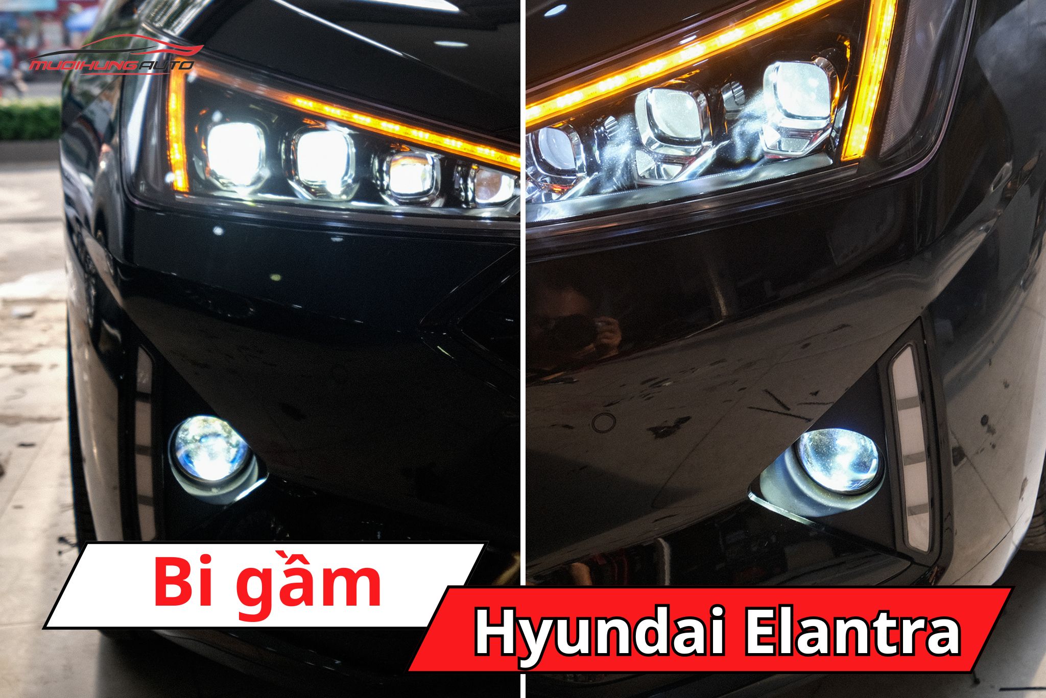 Độ bi gầm ô tô Hyundai Elantra