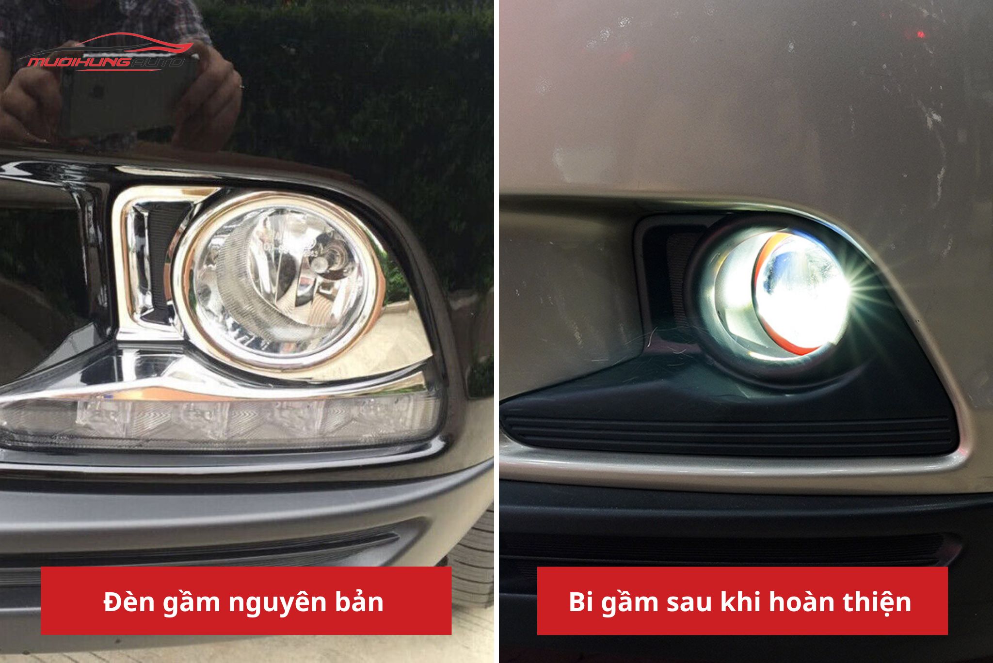 Độ bi gầm ô tô Toyota Highlander