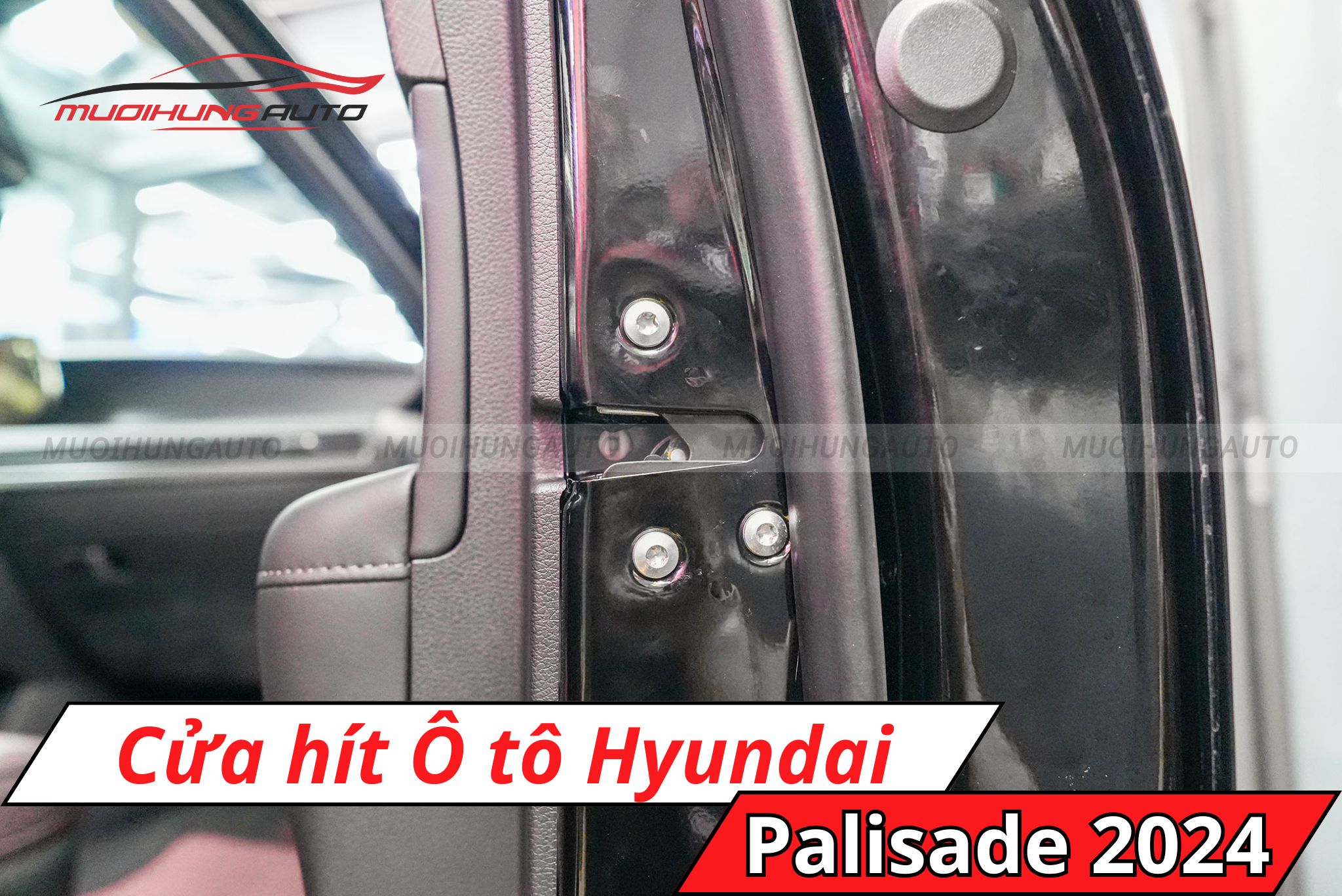 Độ cửa hít cho xe Hyundai Palisade 2024