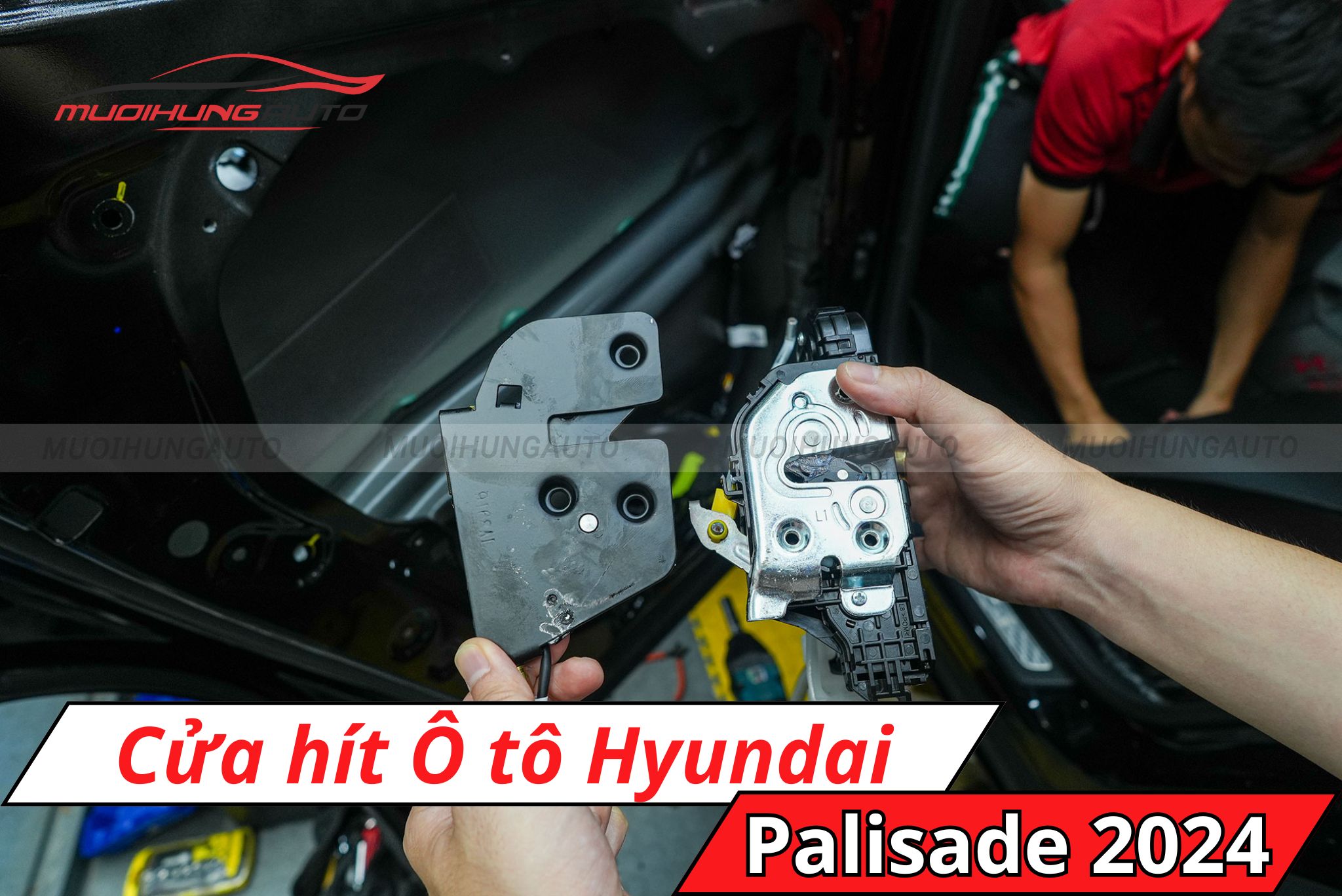 Độ cửa hít xe hơi Hyundai Palisade 2024