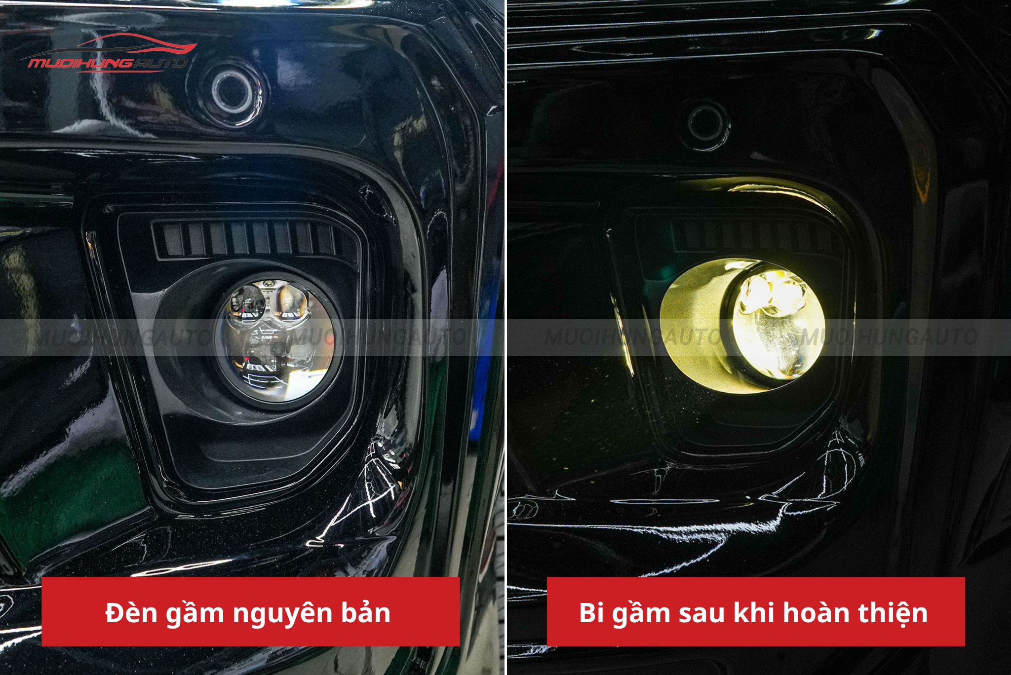 Độ đèn bi gầm Ford Everest Sport 2024