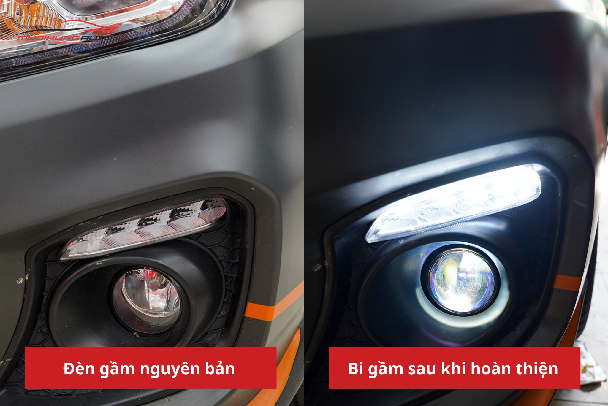 Độ đèn bi gầm ô tô Suzuki Ertiga