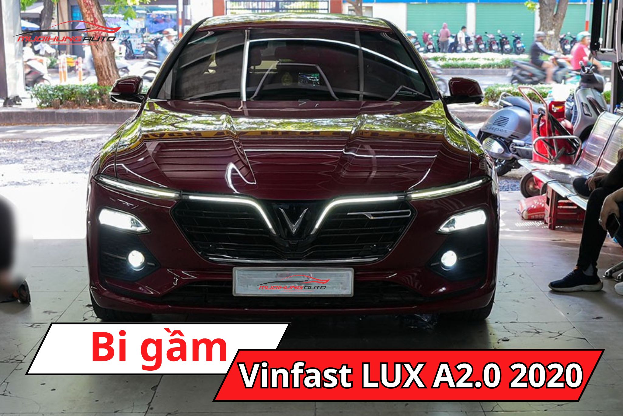 Độ đèn bi gầm Vinfast LUX A2.0 2020