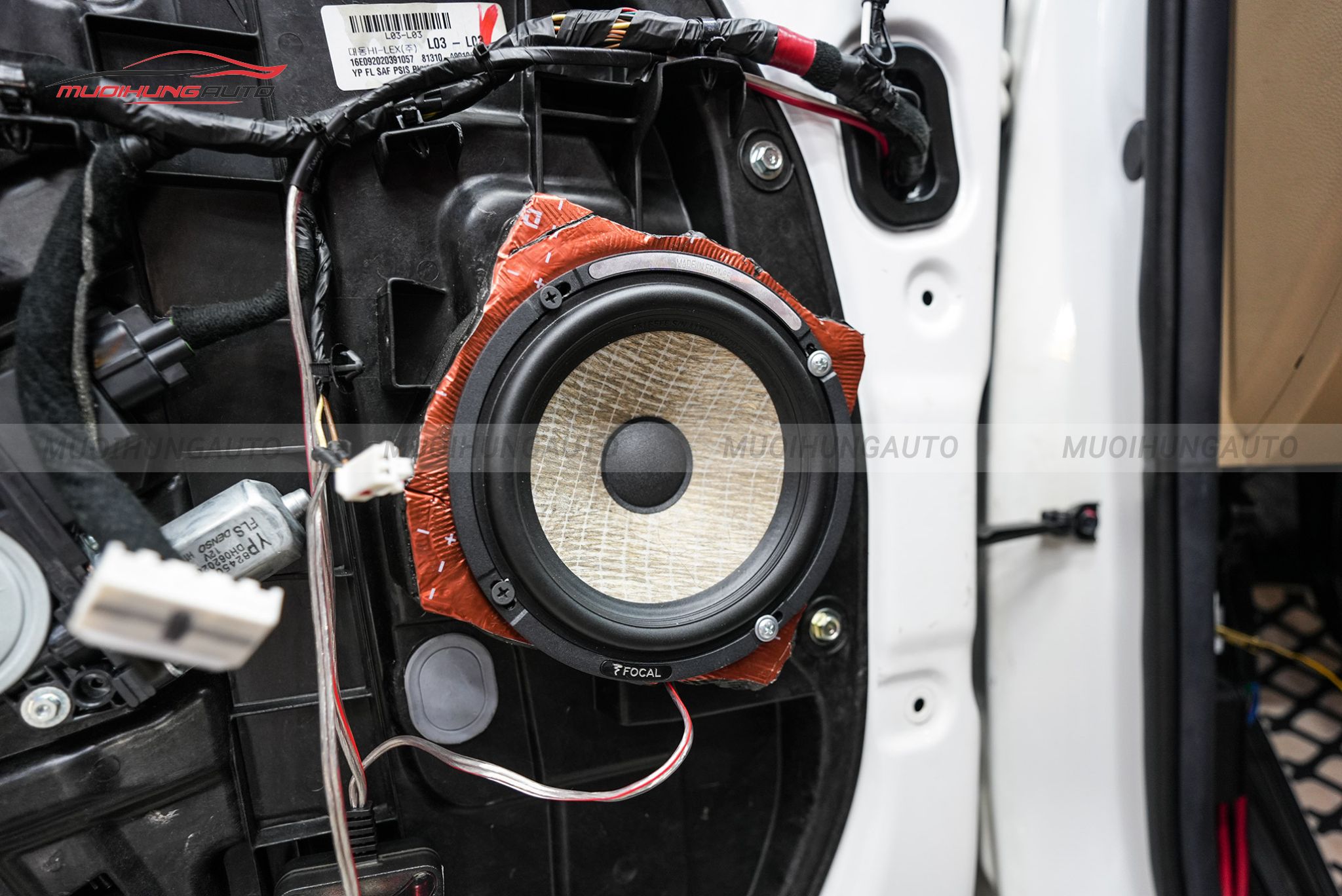 Độ loa cánh cửa ô tô Kia Sedona