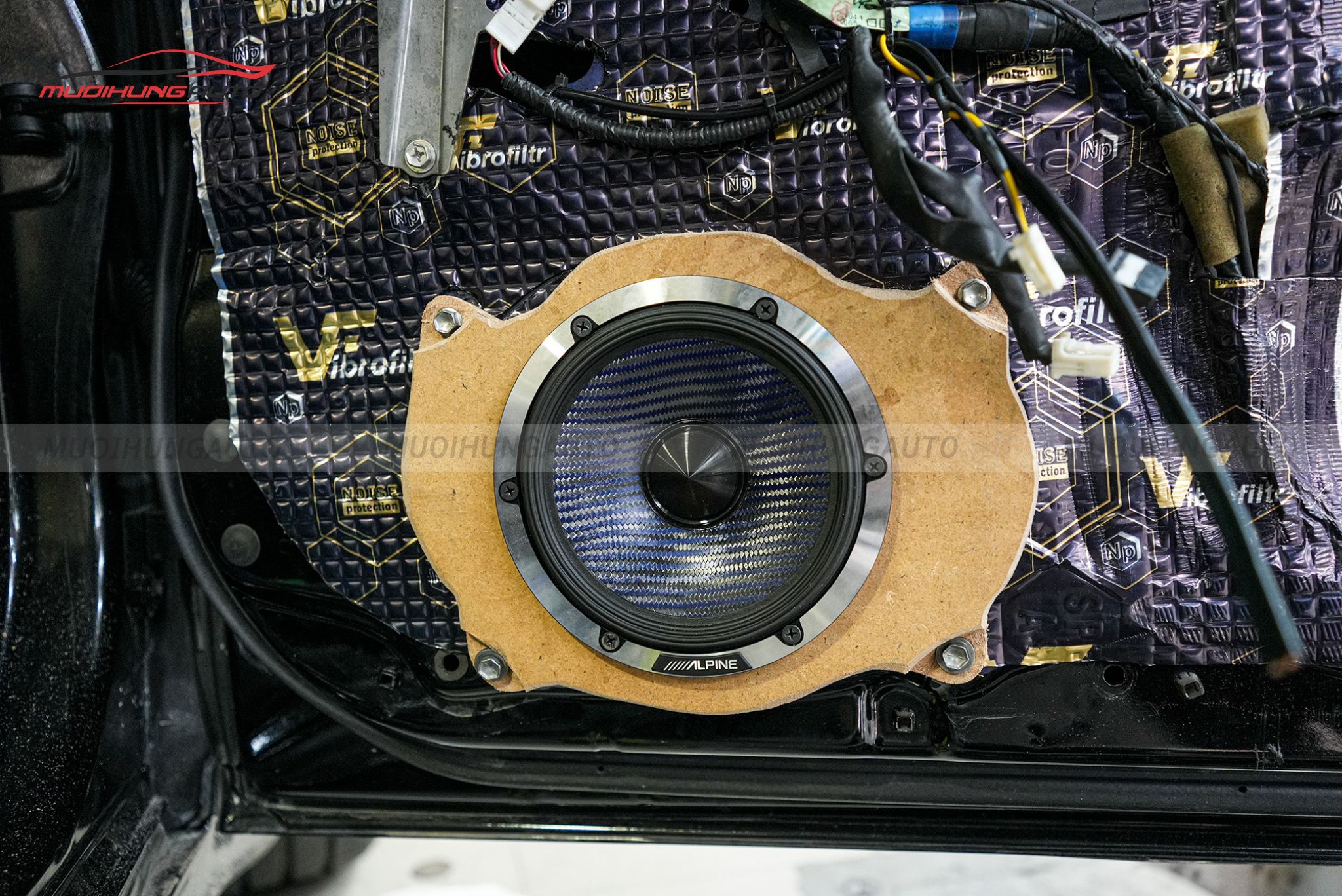 Độ loa cánh cửa ô tô Lexus LS460