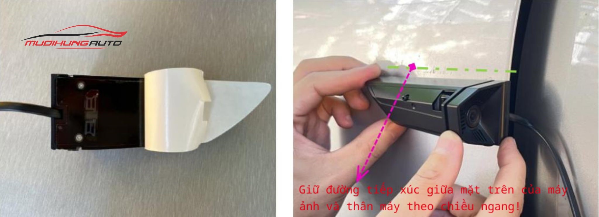 Gắn cố định camera