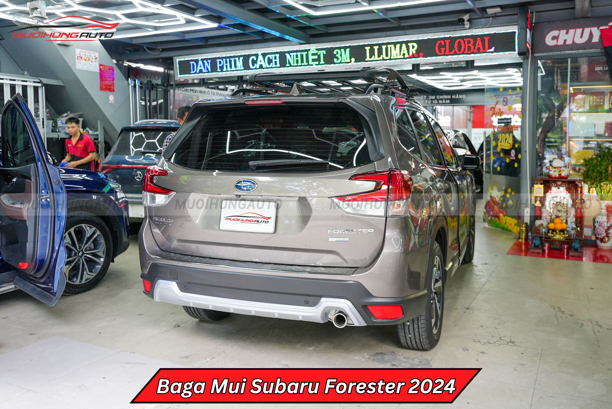 Giá để đồ trên nóc xe Subaru Forester 2024