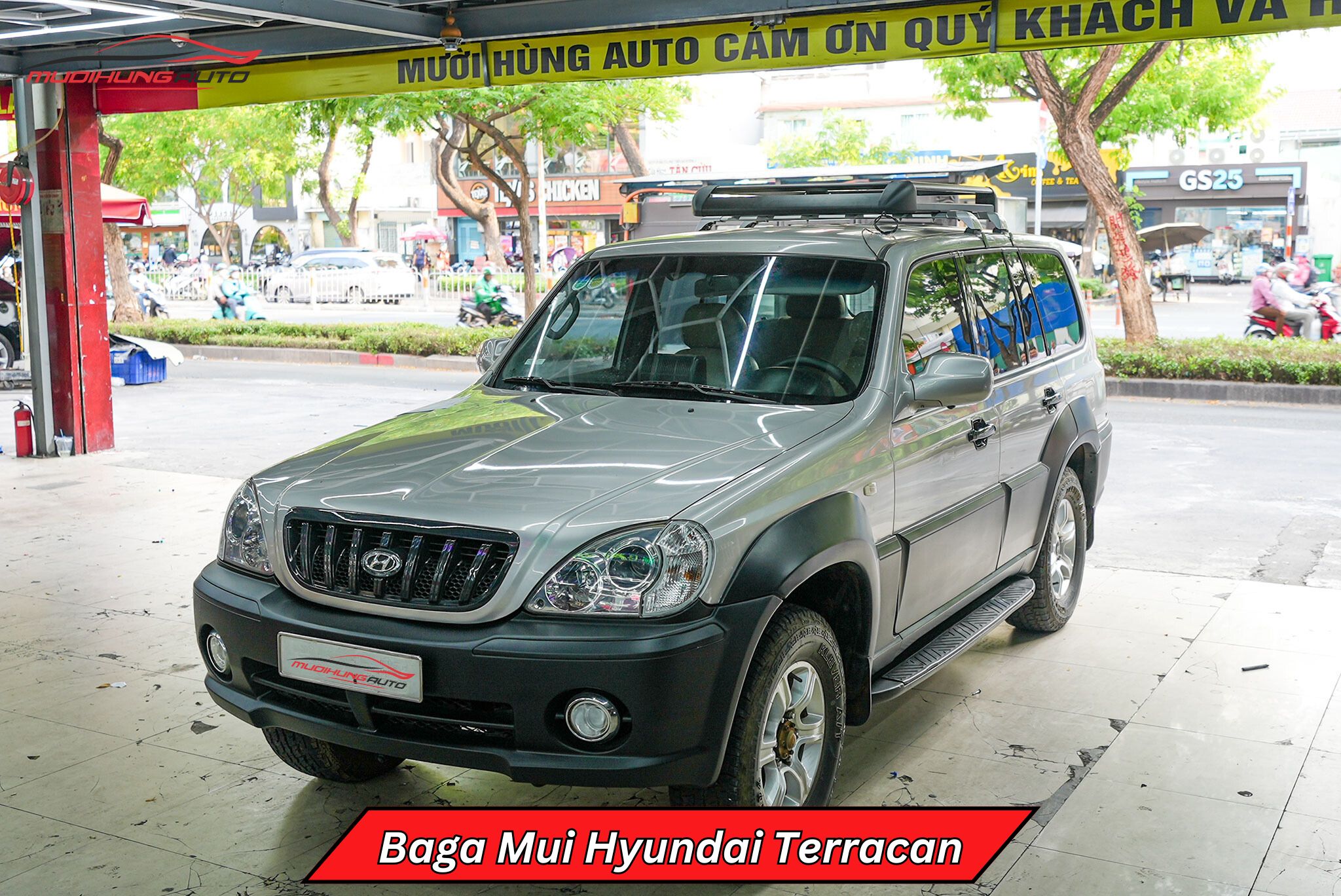 Giá nóc baga mui Hyundai Terracan