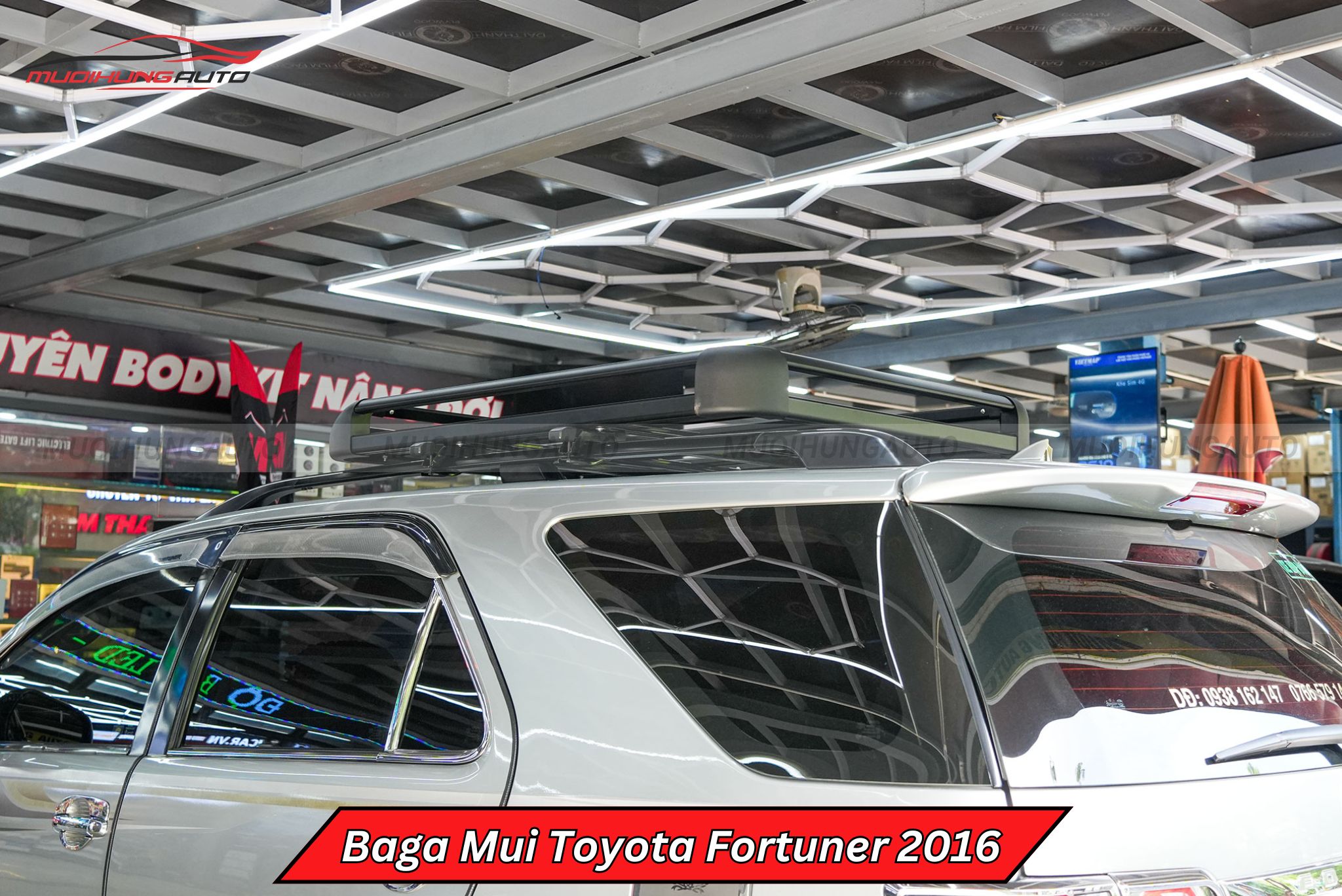 Giá nóc baga mui Toyota Fortuner 2016