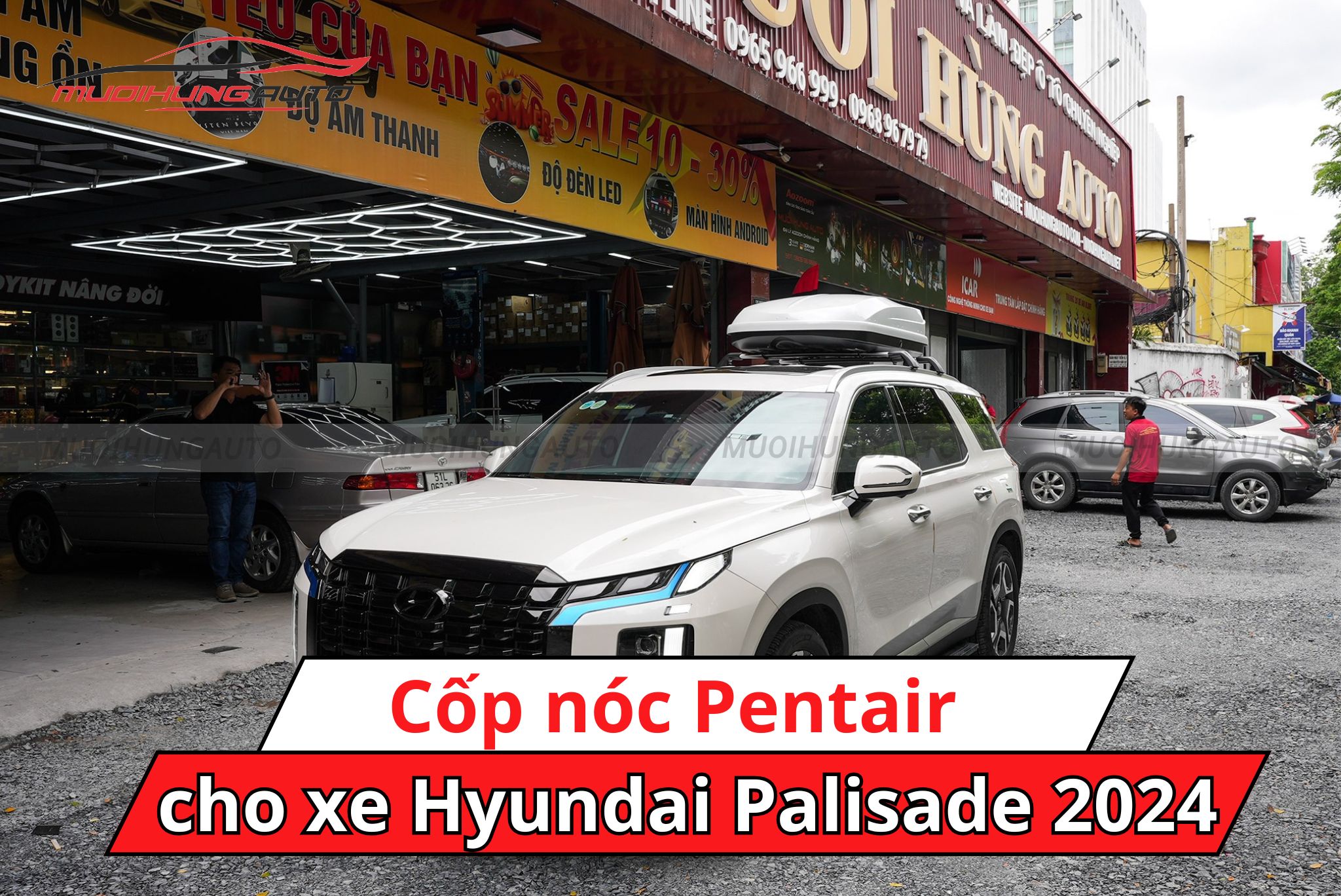 Giá nóc phi thuyền Pentair cho xe Hyundai Palisade 2024