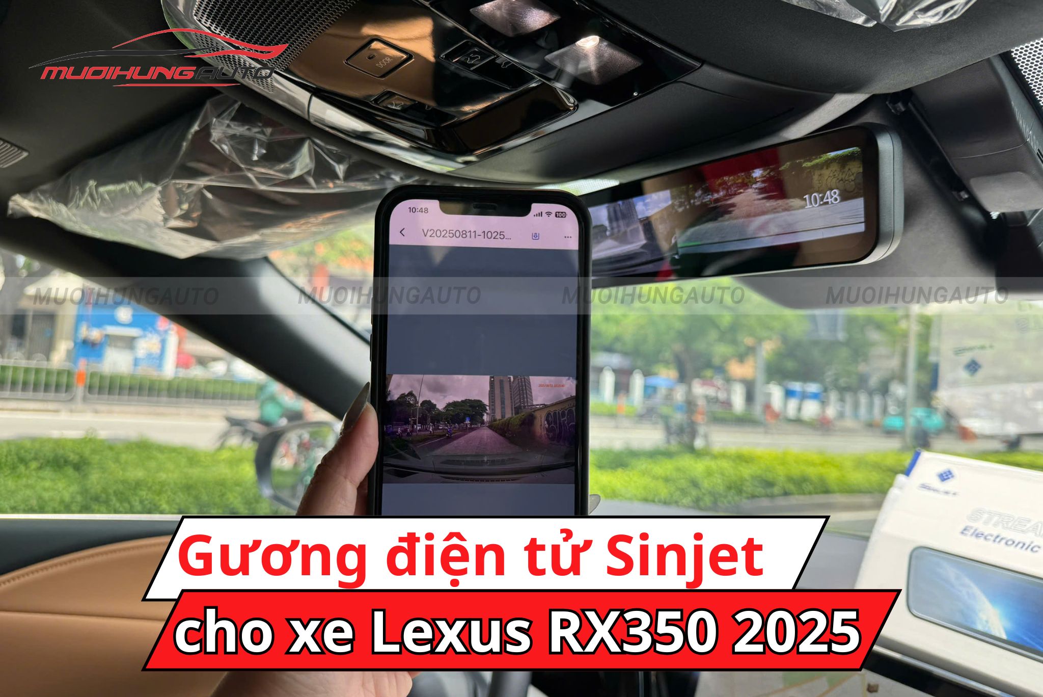 Gương điện tử Sinjet H10 ô tô Lexus RX350 2025