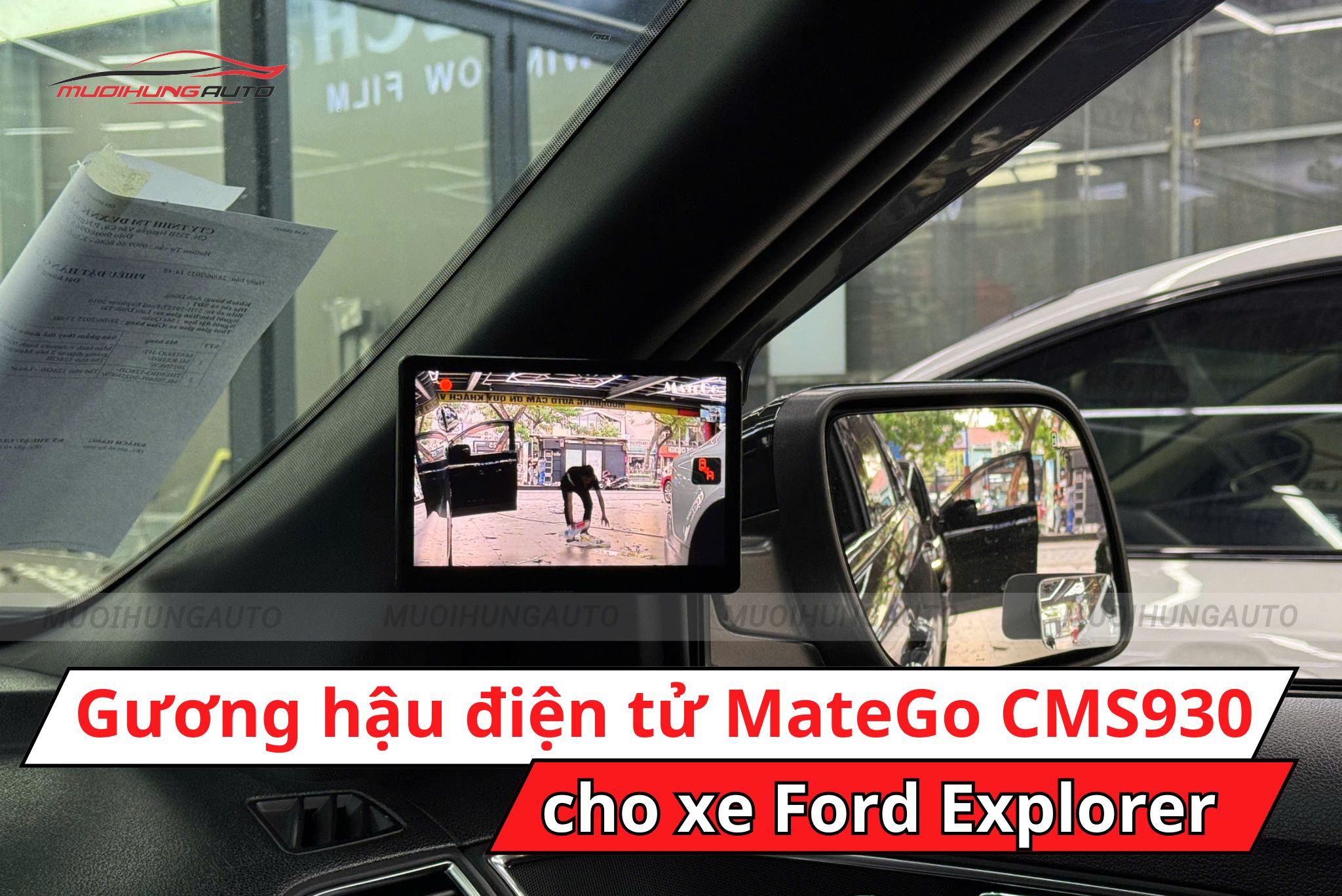 Gương hậu điện tử MateGo CMS930 Ford Explorer