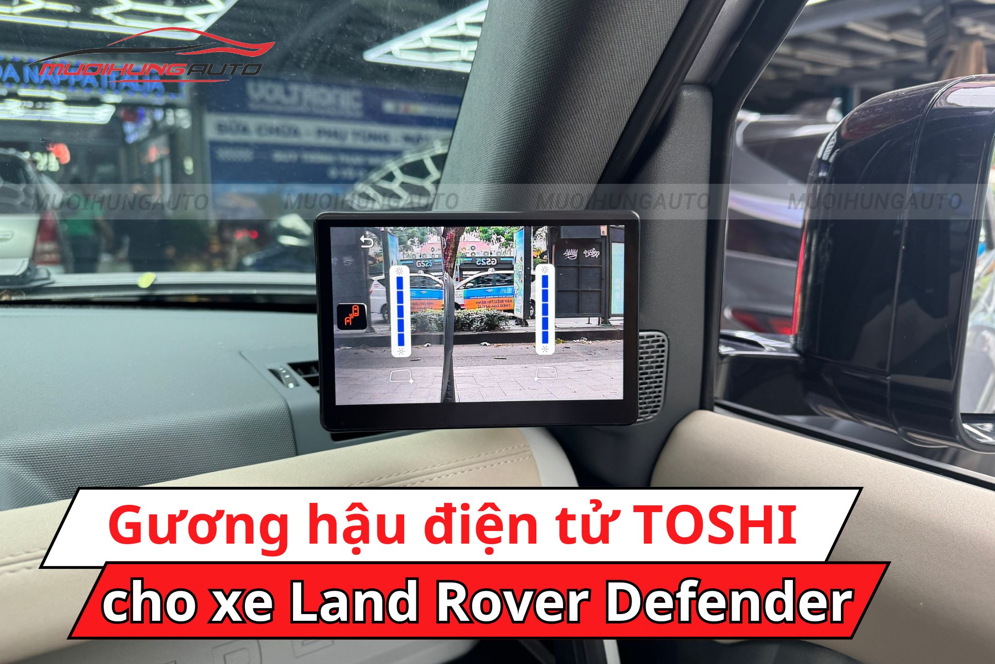 Gương hậu điện tử TOSHI Land Rover Defender