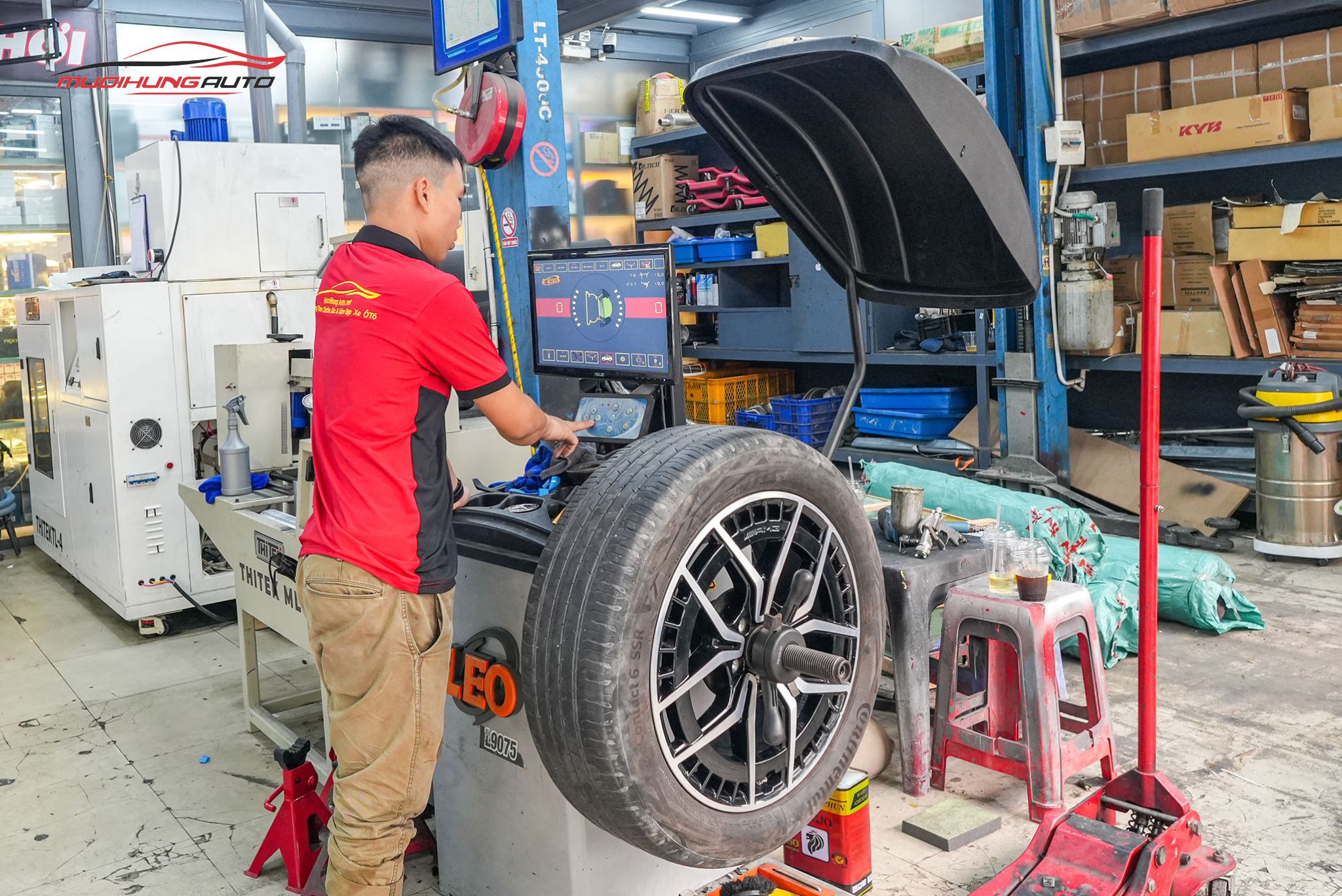 Kỹ thuật tiến hành cân mâm bấm chì