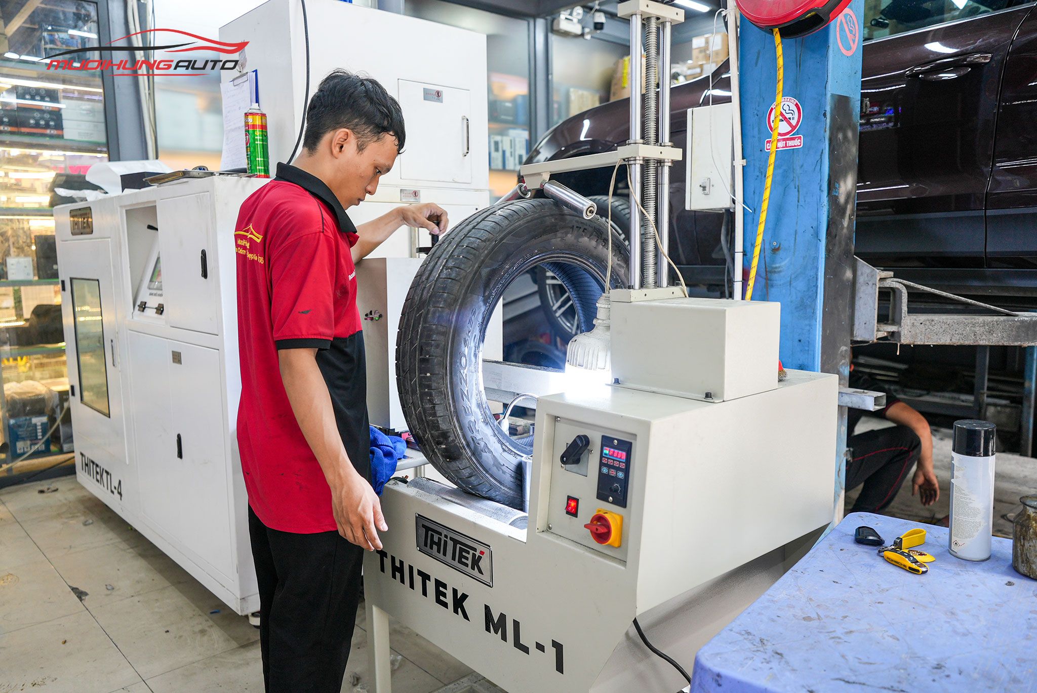 Kỹ thuật xử lý lốp trước khi tráng