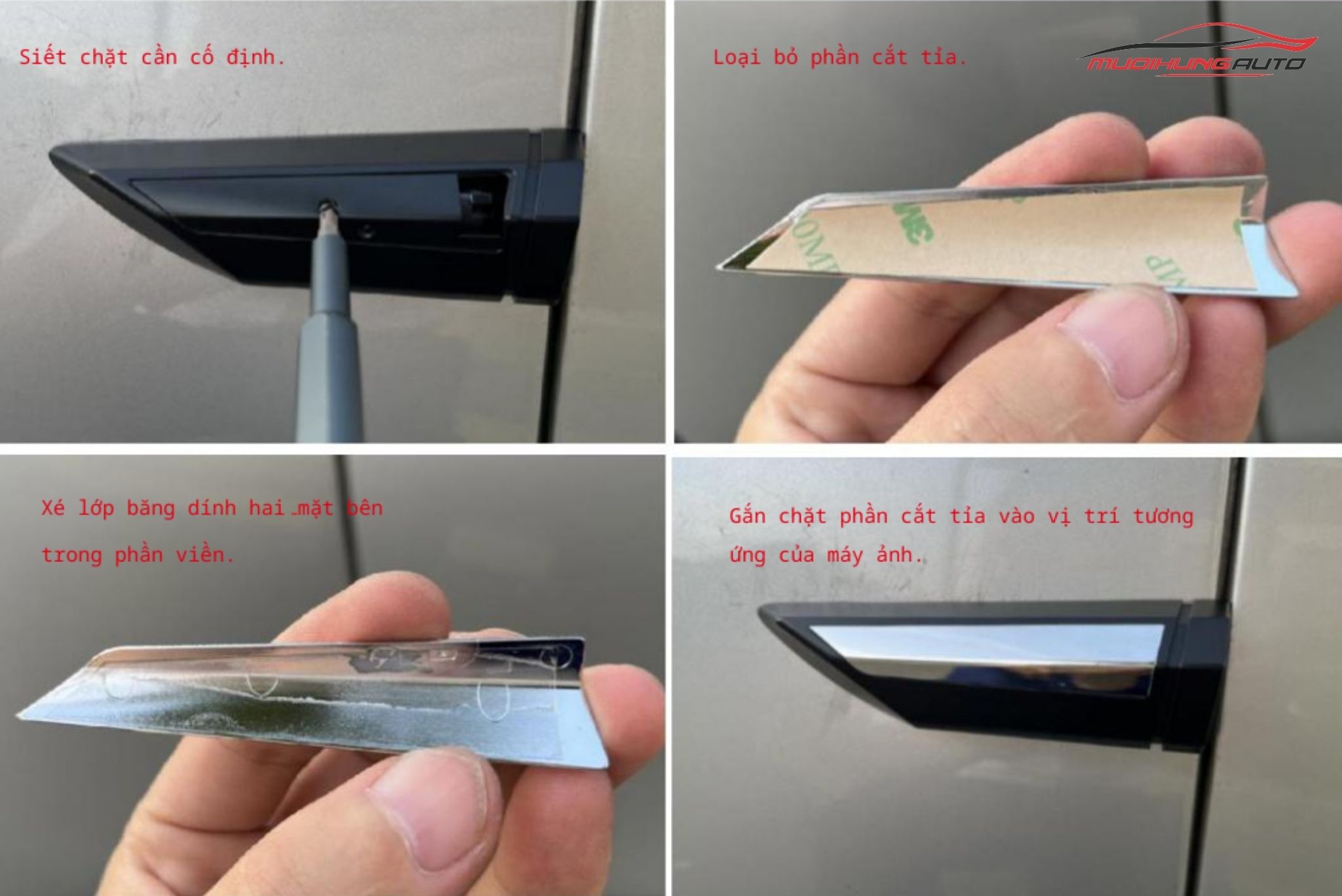 Lắp đặt ốp viền camera