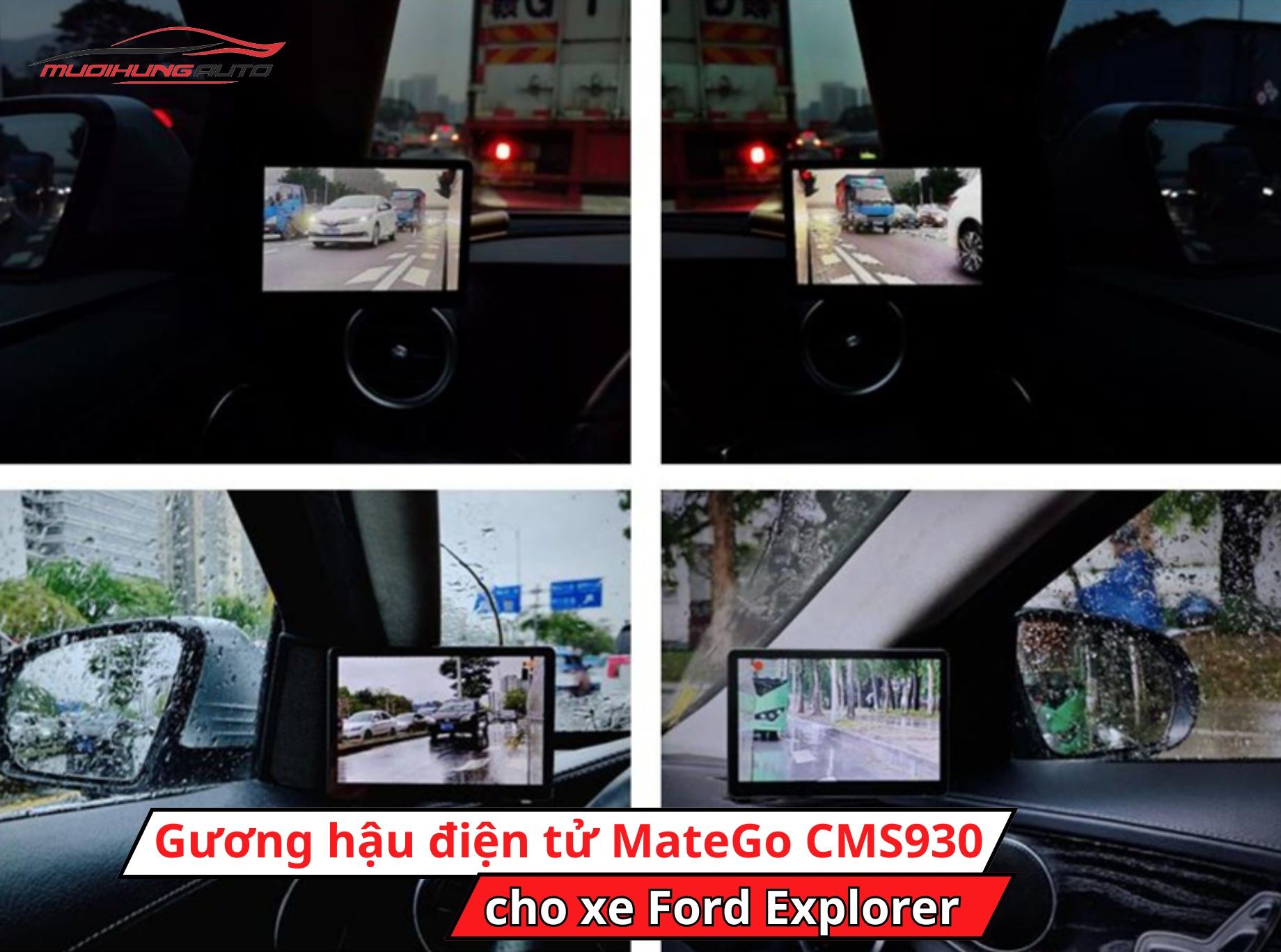 Lắp gương điện tử MateGo CMS930 cho xe Ford Explorer