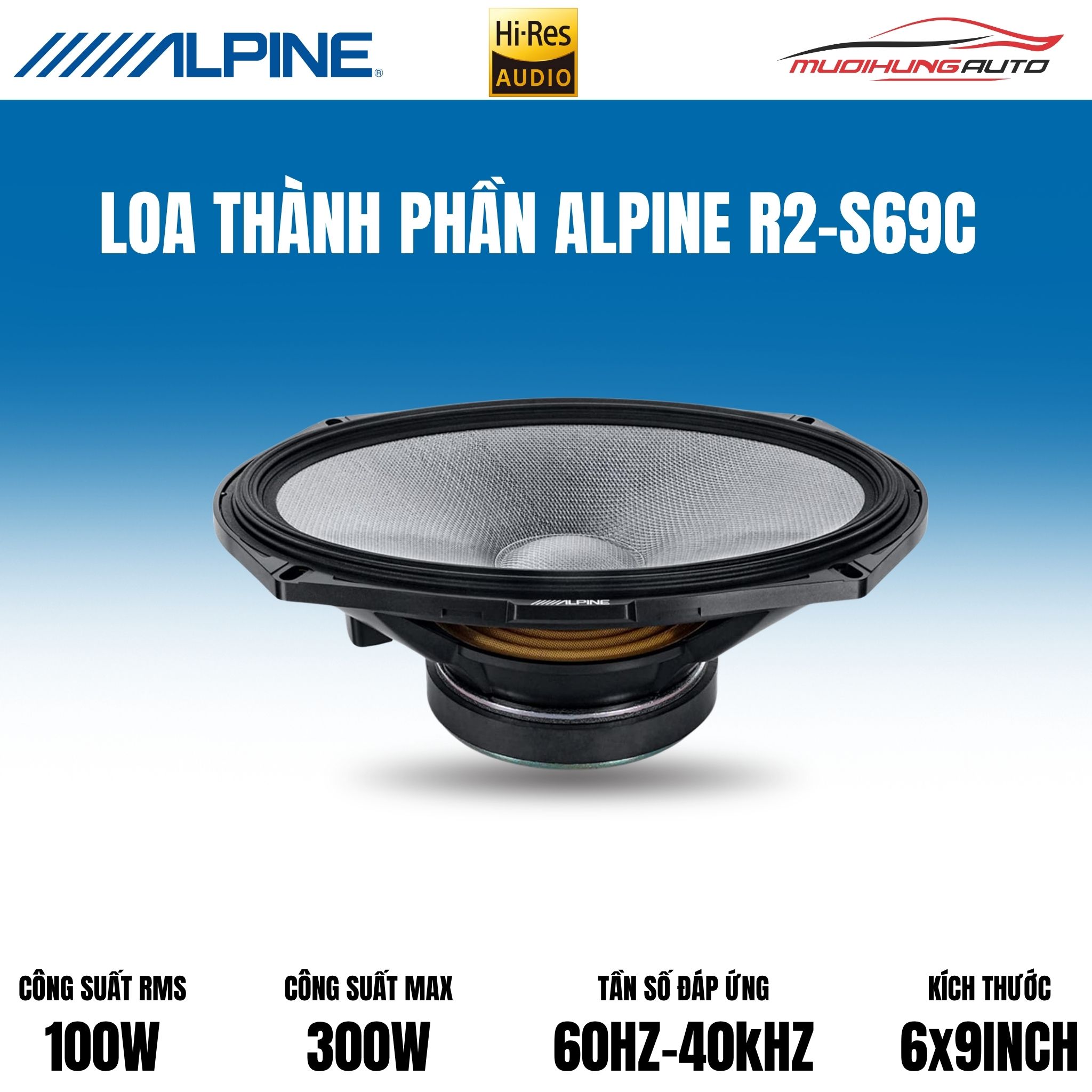 Loa cánh cửa Alpine R2-S69C