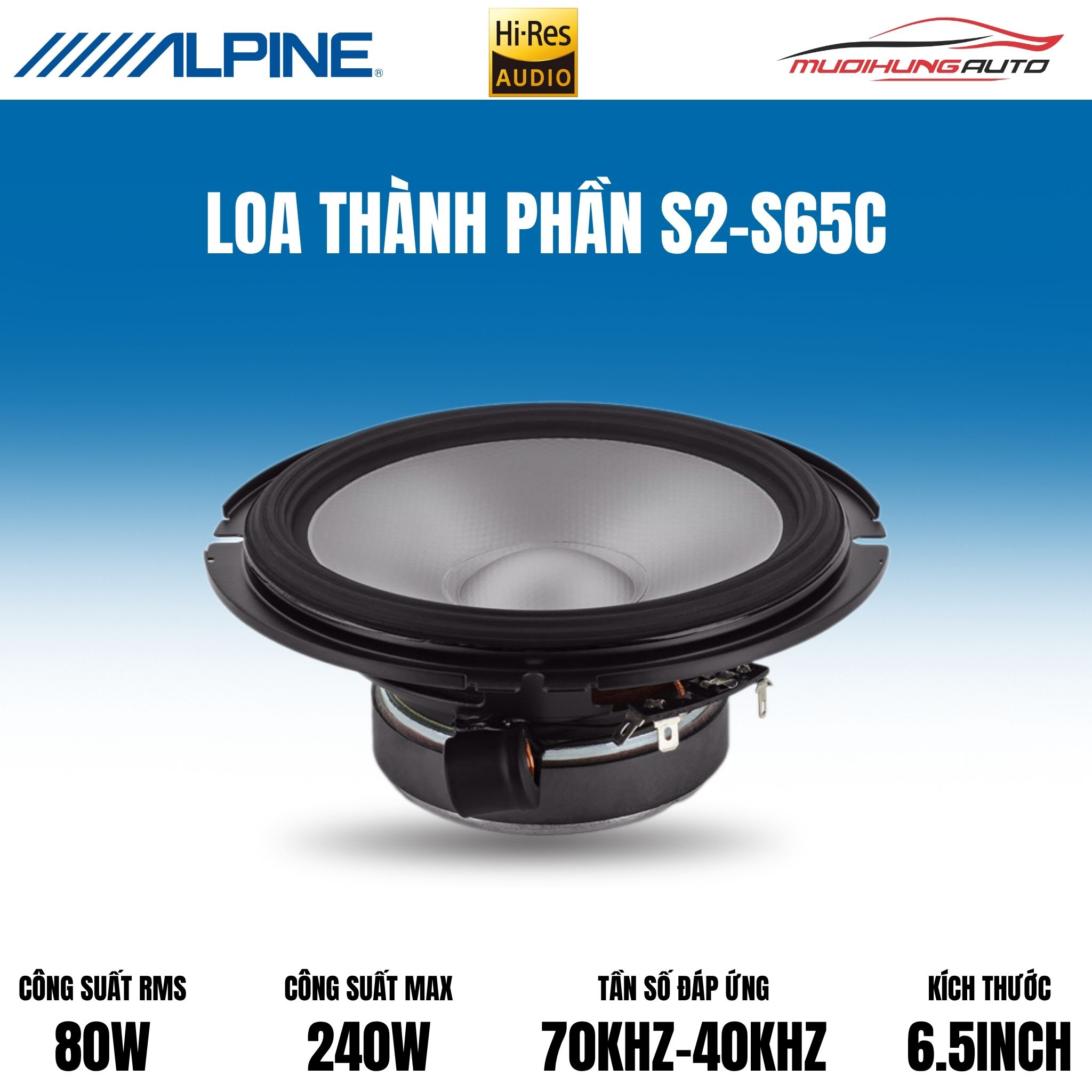 Loa cánh ô tô Alpine S-S65C