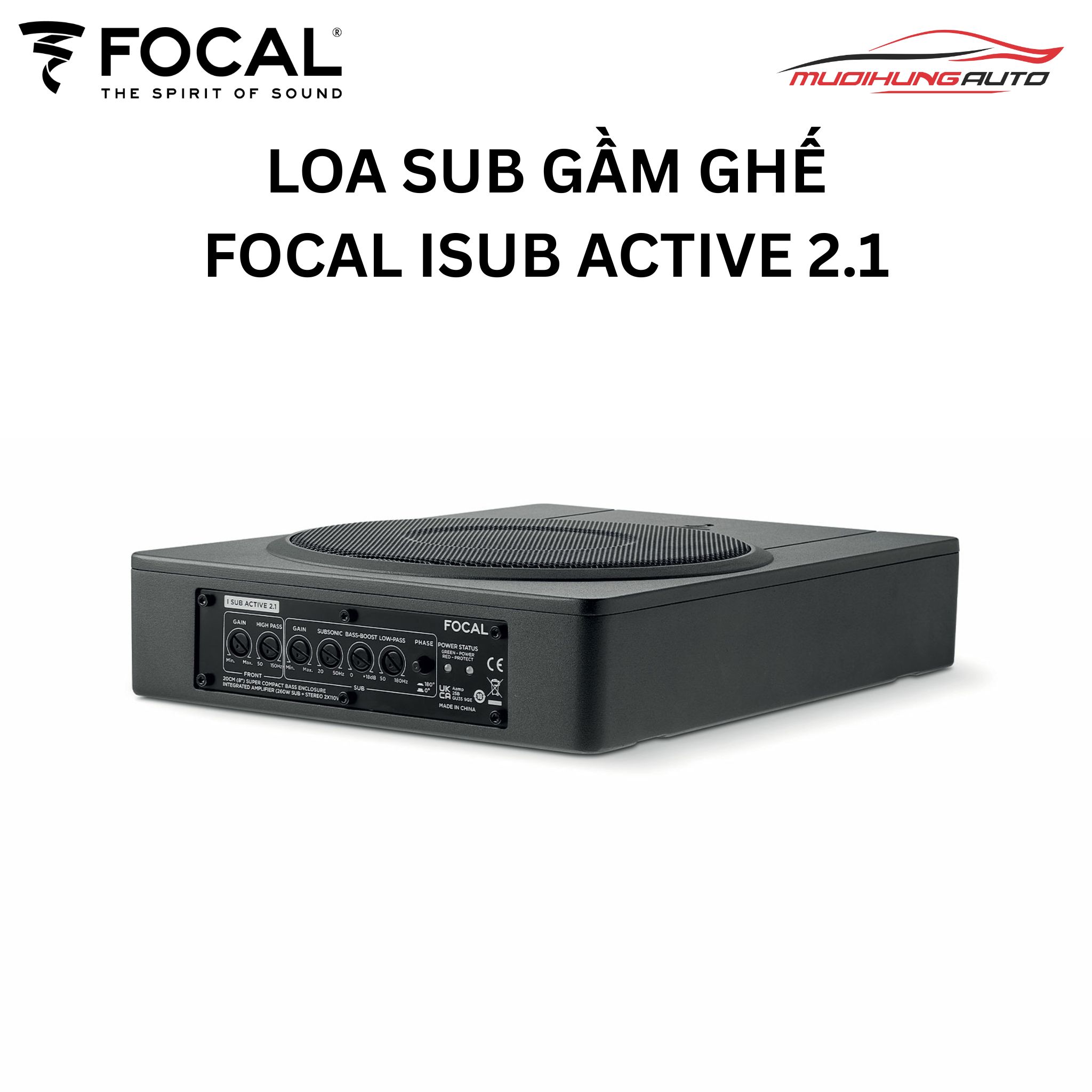 Loa sub gầm ghế ô tô Focal ISUB Active 2.1