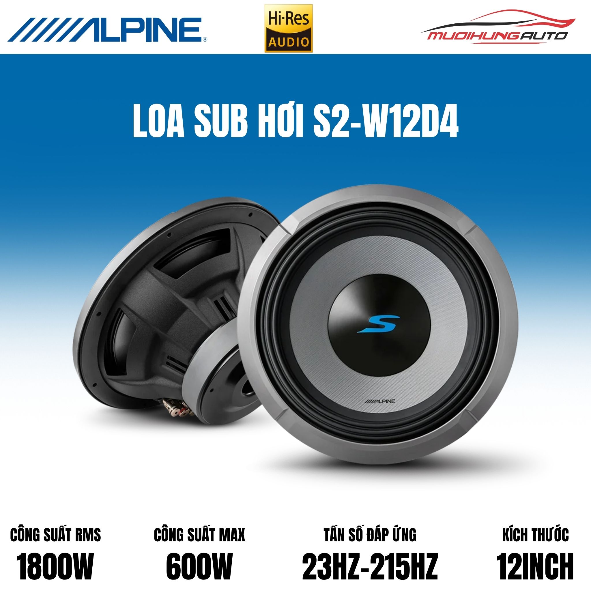 Loa sub hơi Alpine S2-W12D4