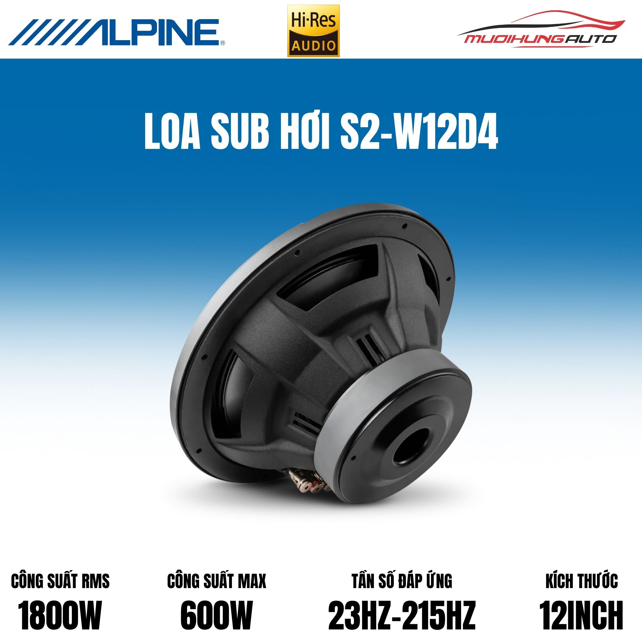Loa sub ô tô Alpine S2-W12D4