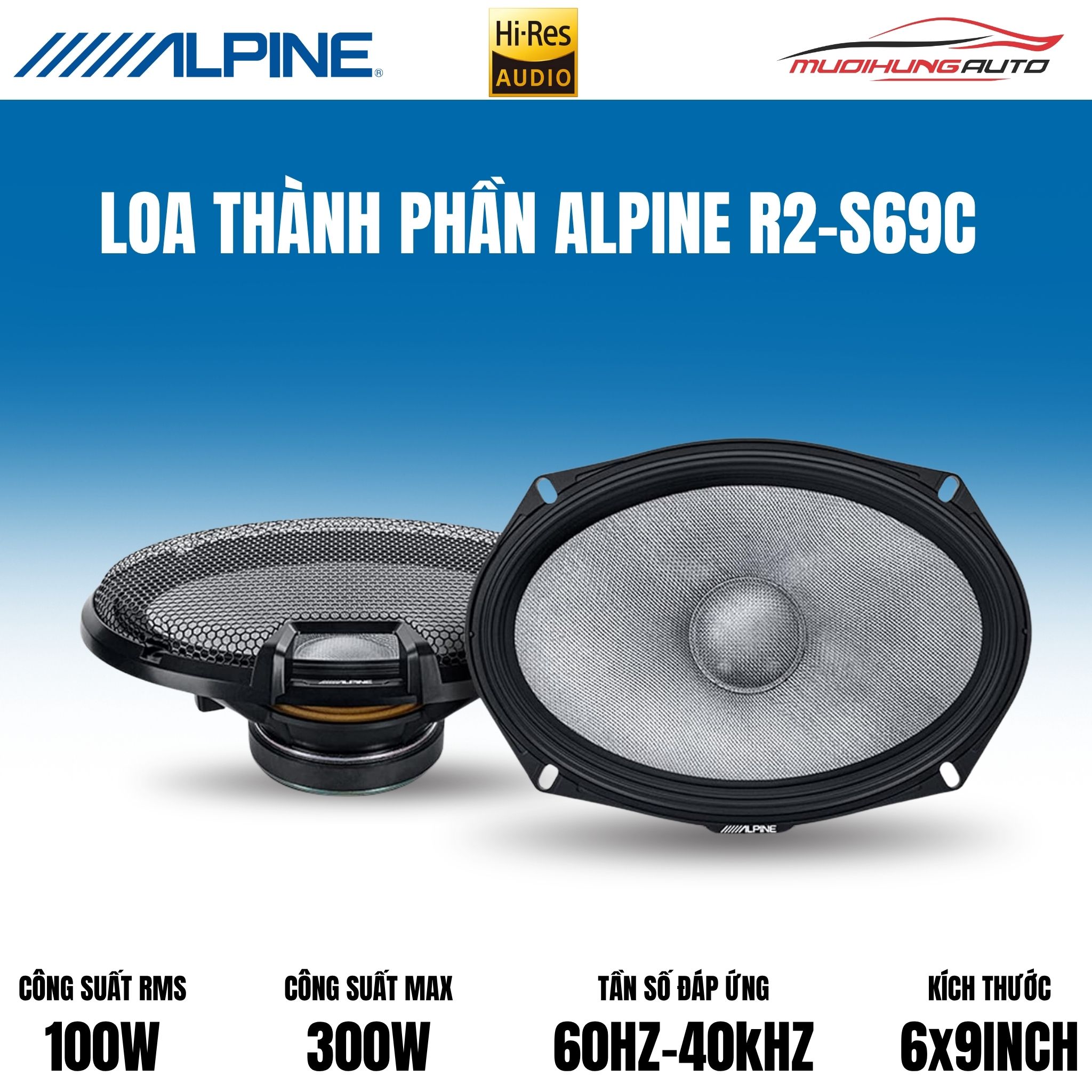 Loa cánh thành phần Alpine R2-S69C