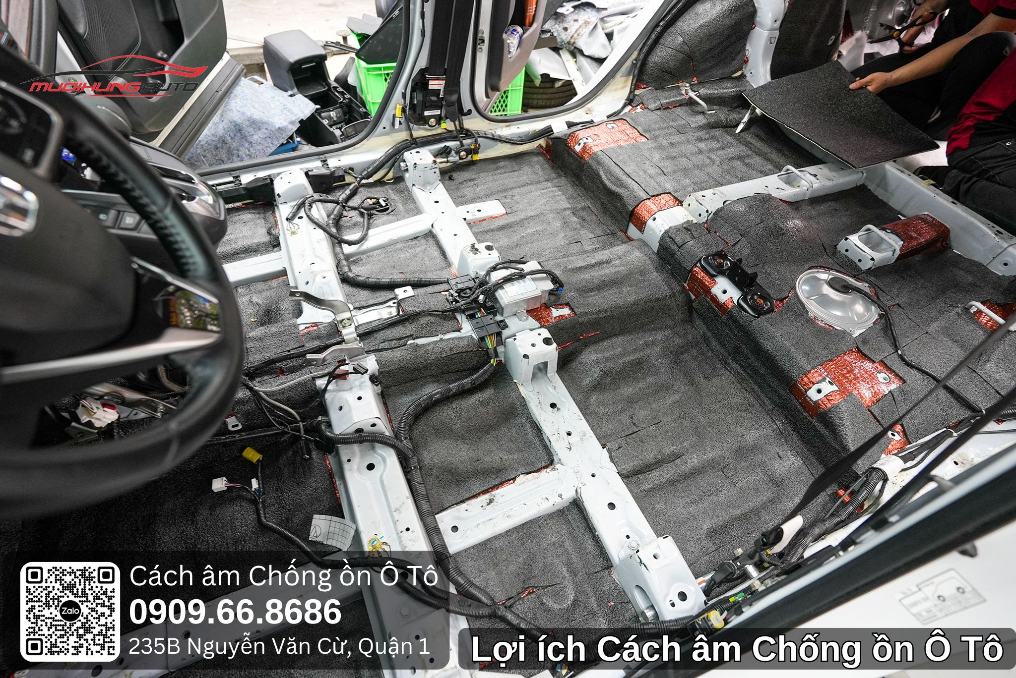 Lợi ích cách âm chống ồn ô tô 5 chỗ