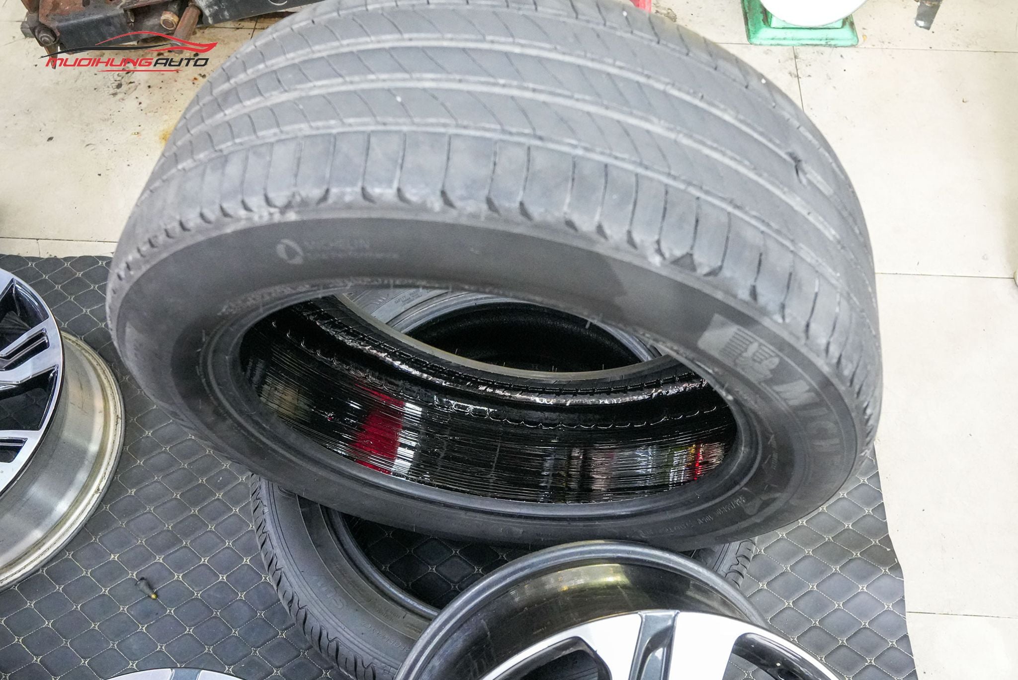 Lốp sau khi tráng hoàn tất