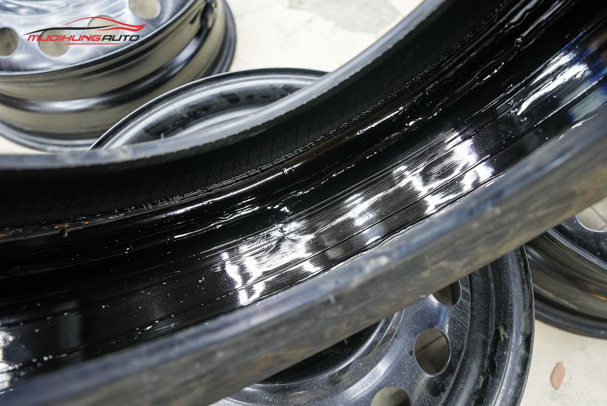 Lốp sau khi tráng hoàn tất