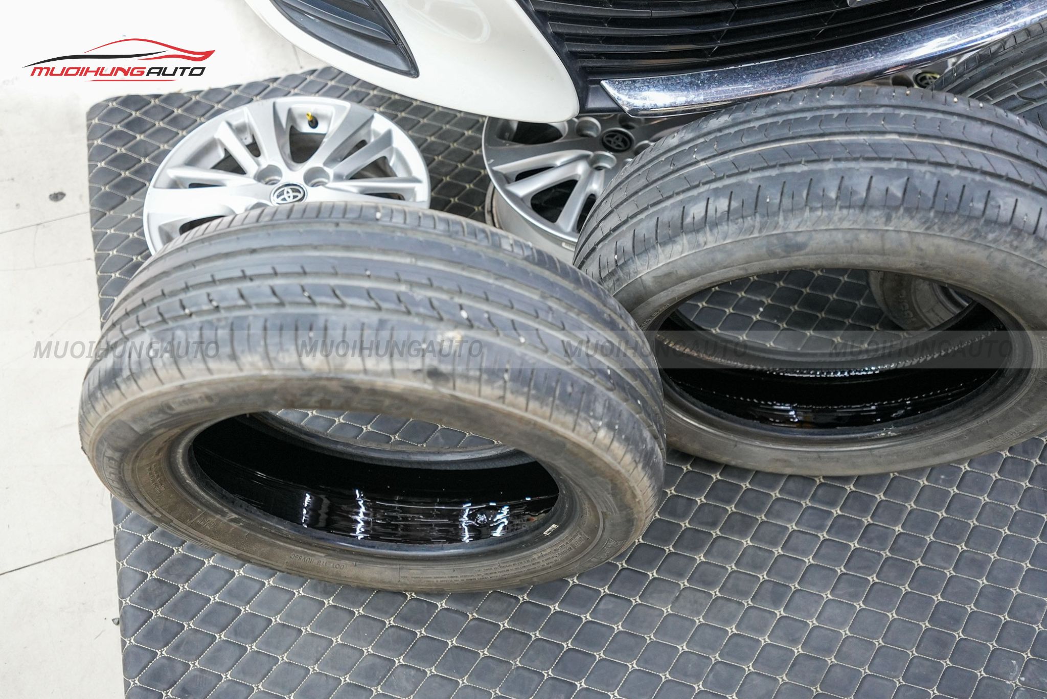 Lốp sau khi tráng hoàn tất