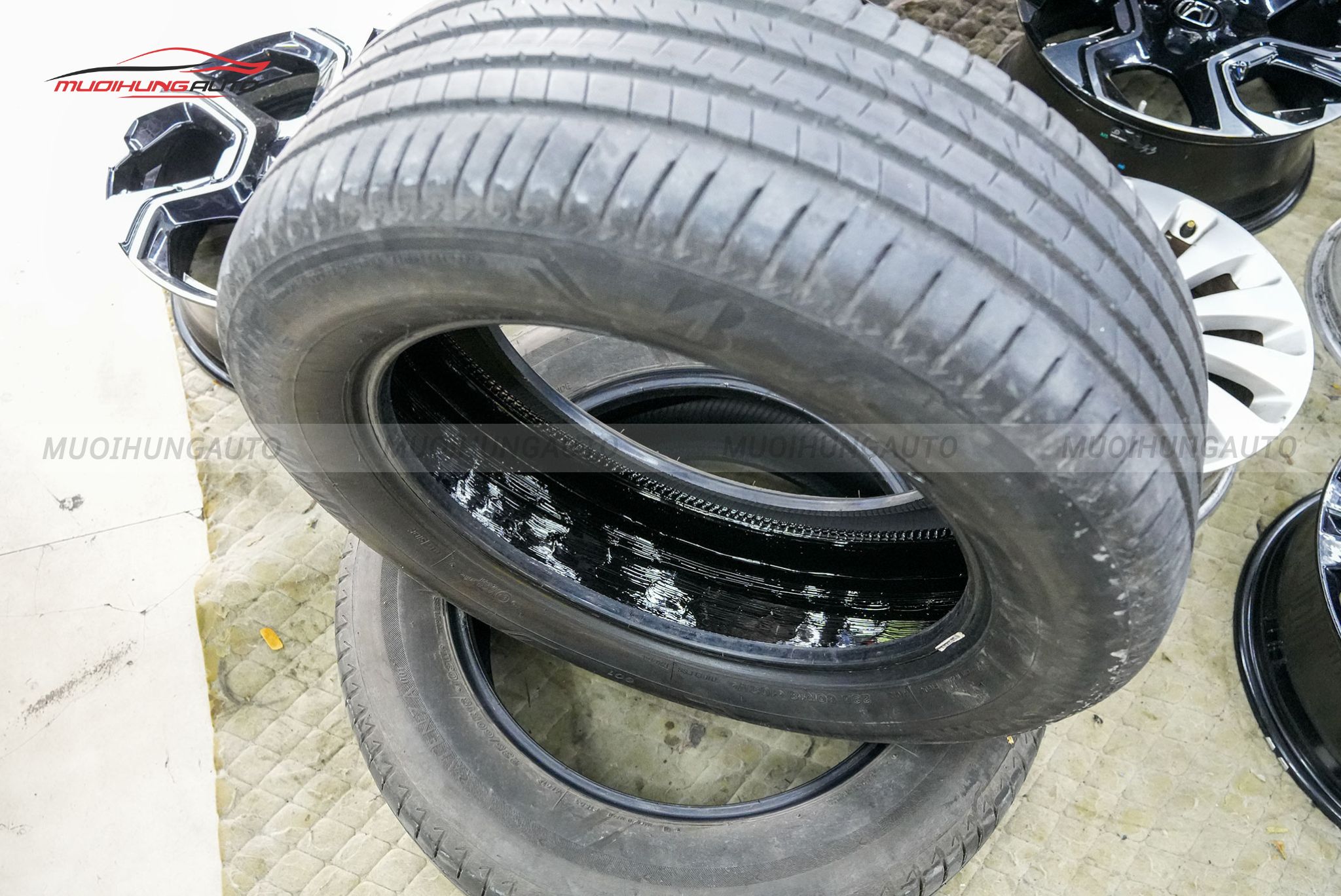 Lốp sau khi tráng hoàn tất
